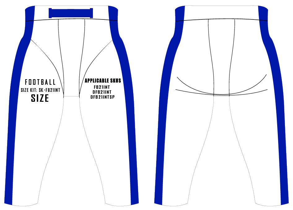 Flex Integrated Football Pants Size Samples