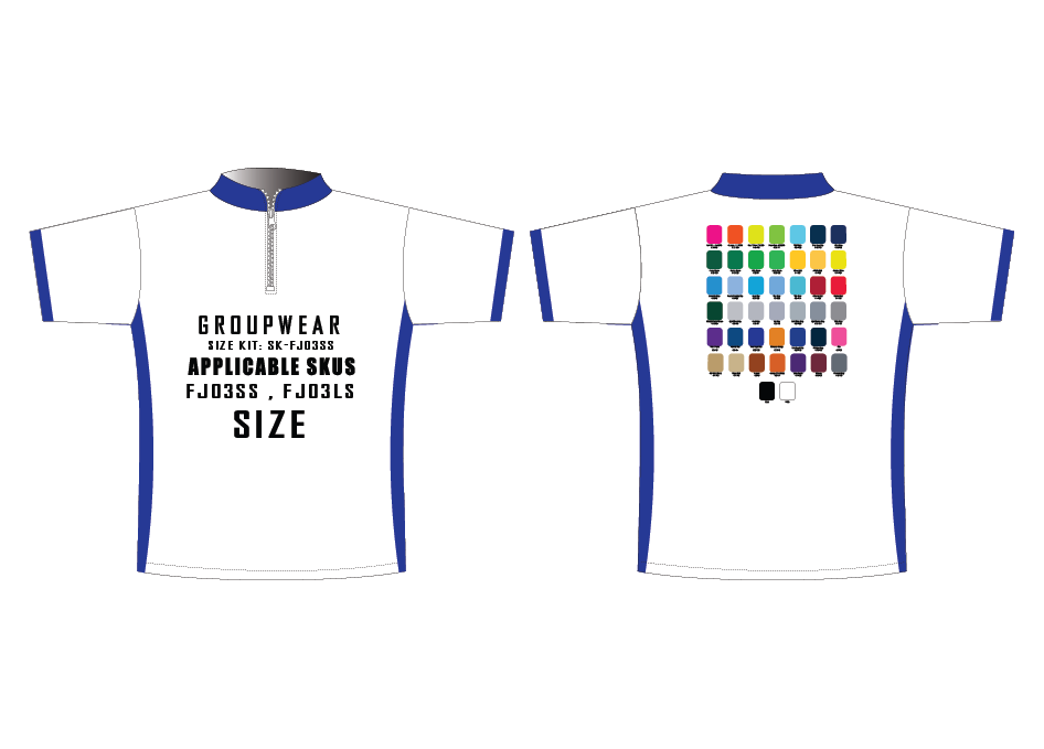 Fishing Shirt Size Samples