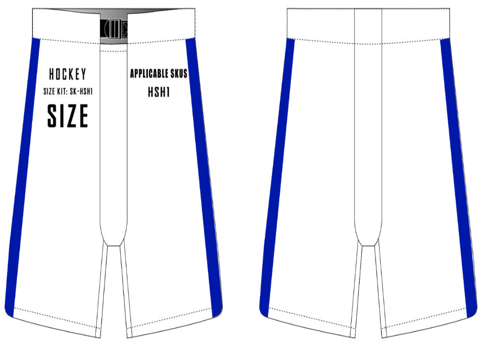 Hockey Shorts Size Samples