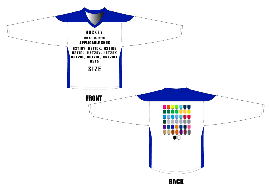 Hockey Jersey Size Samples