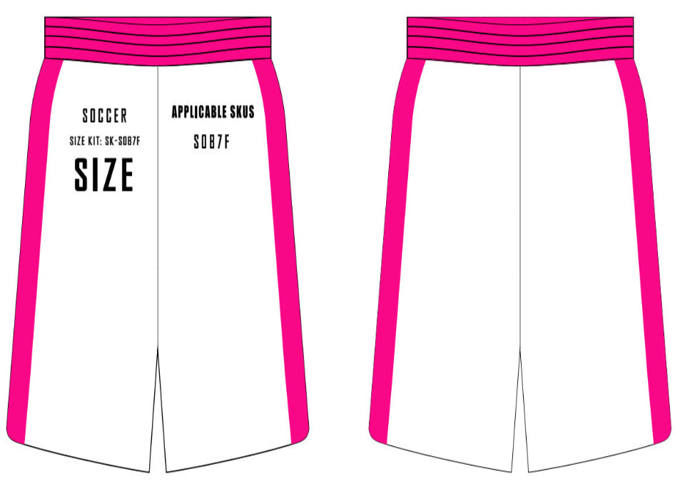 Individual Soccer Shorts 7" Inseam (Female) Size Sample