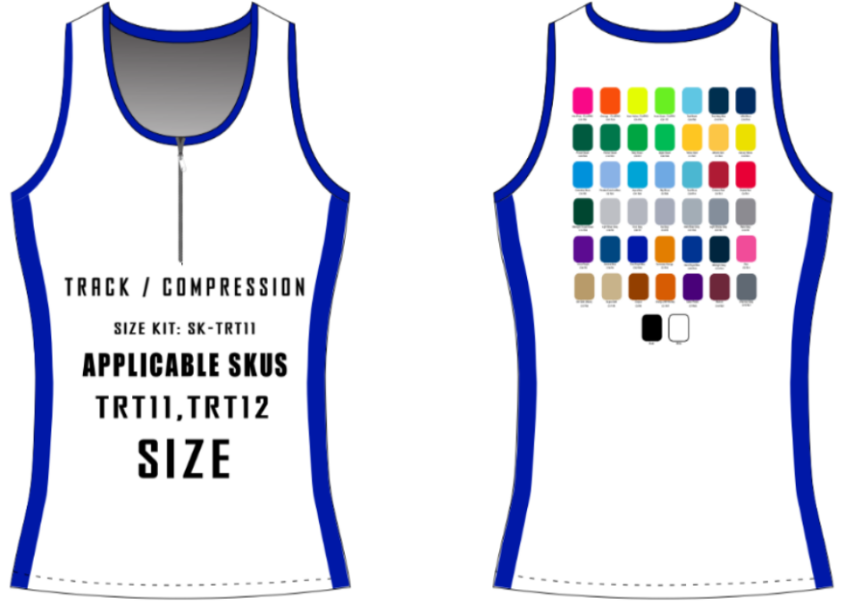 Compression Tank w/ Quarter Zip Size Samples