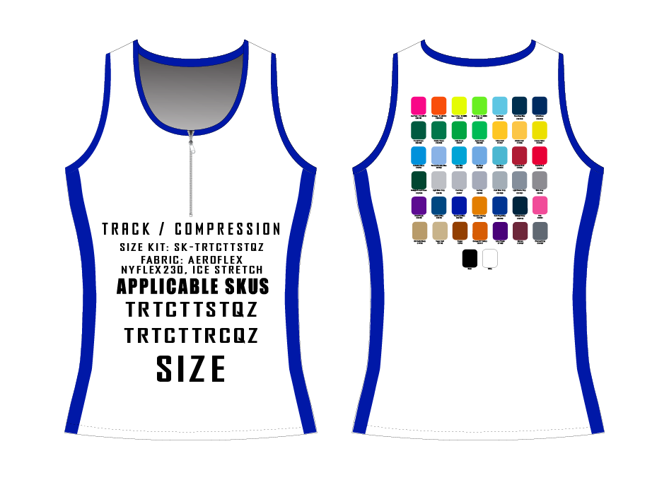 Compression Tank w/ Quarter Zip Size Samples