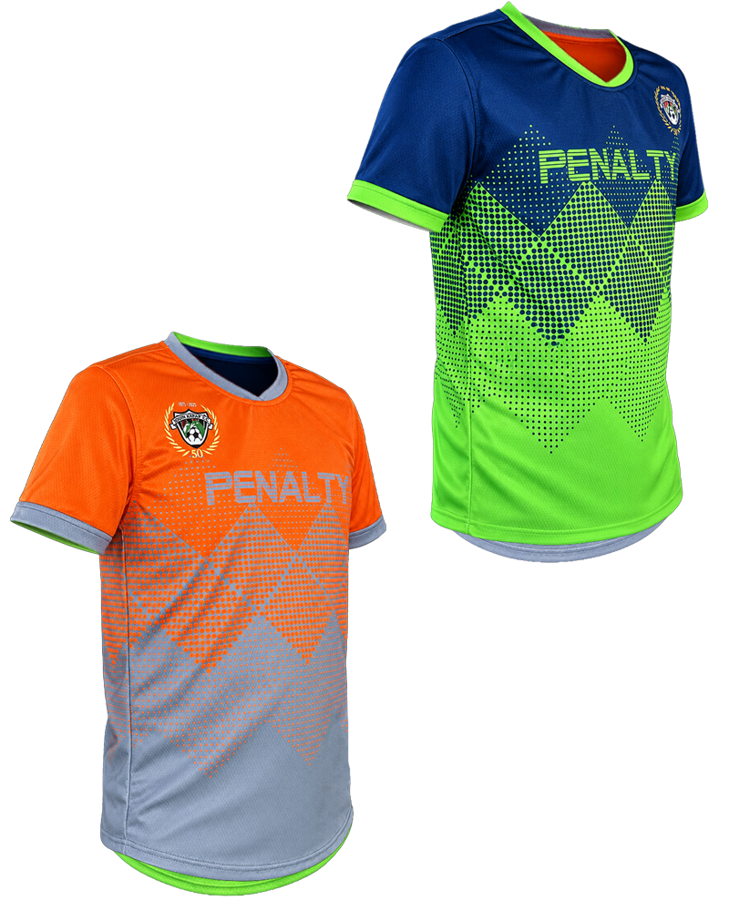 Reversible 2-Ply Overlap Collar Soccer Jersey