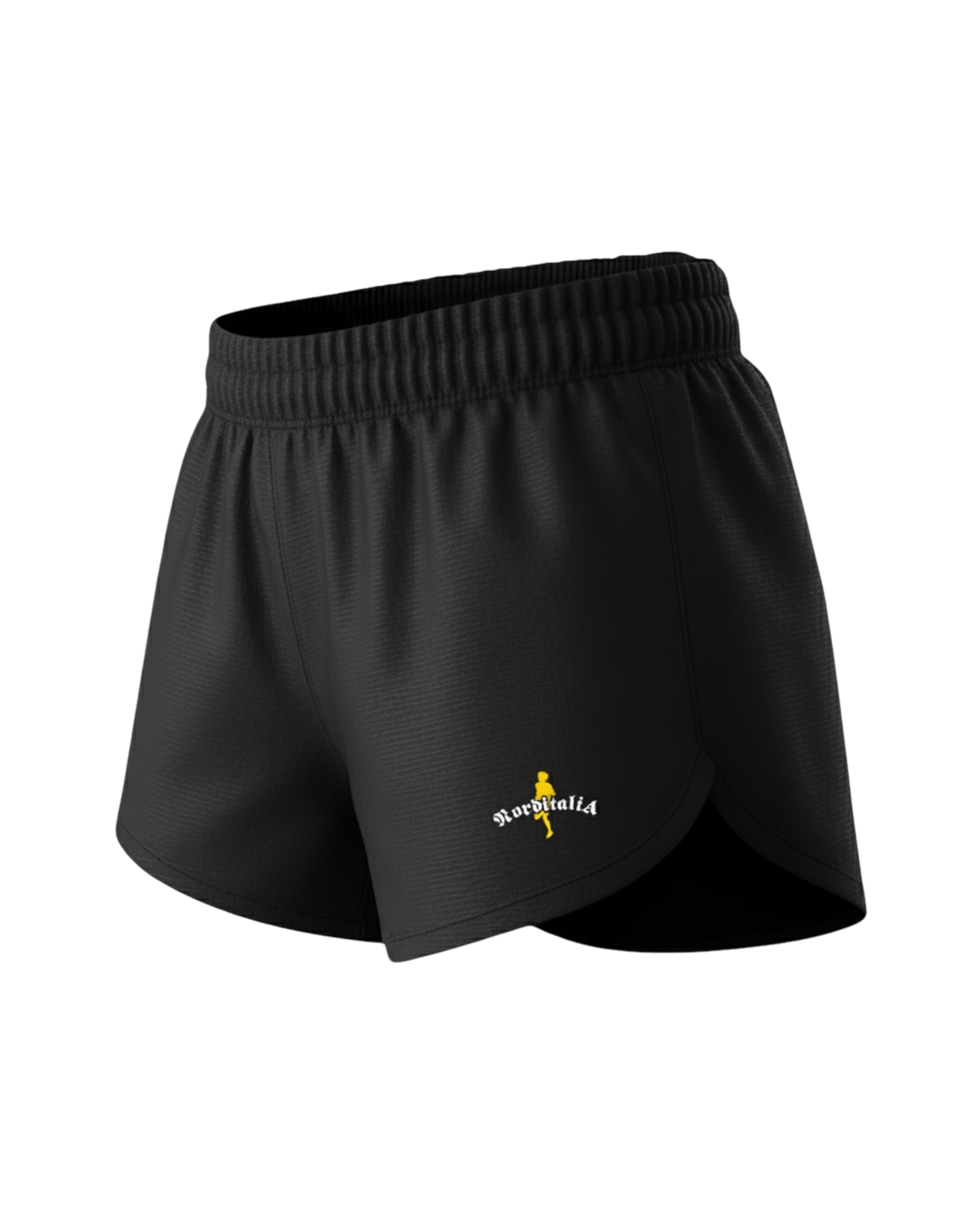 Dyed Track Split Shorts with Liner