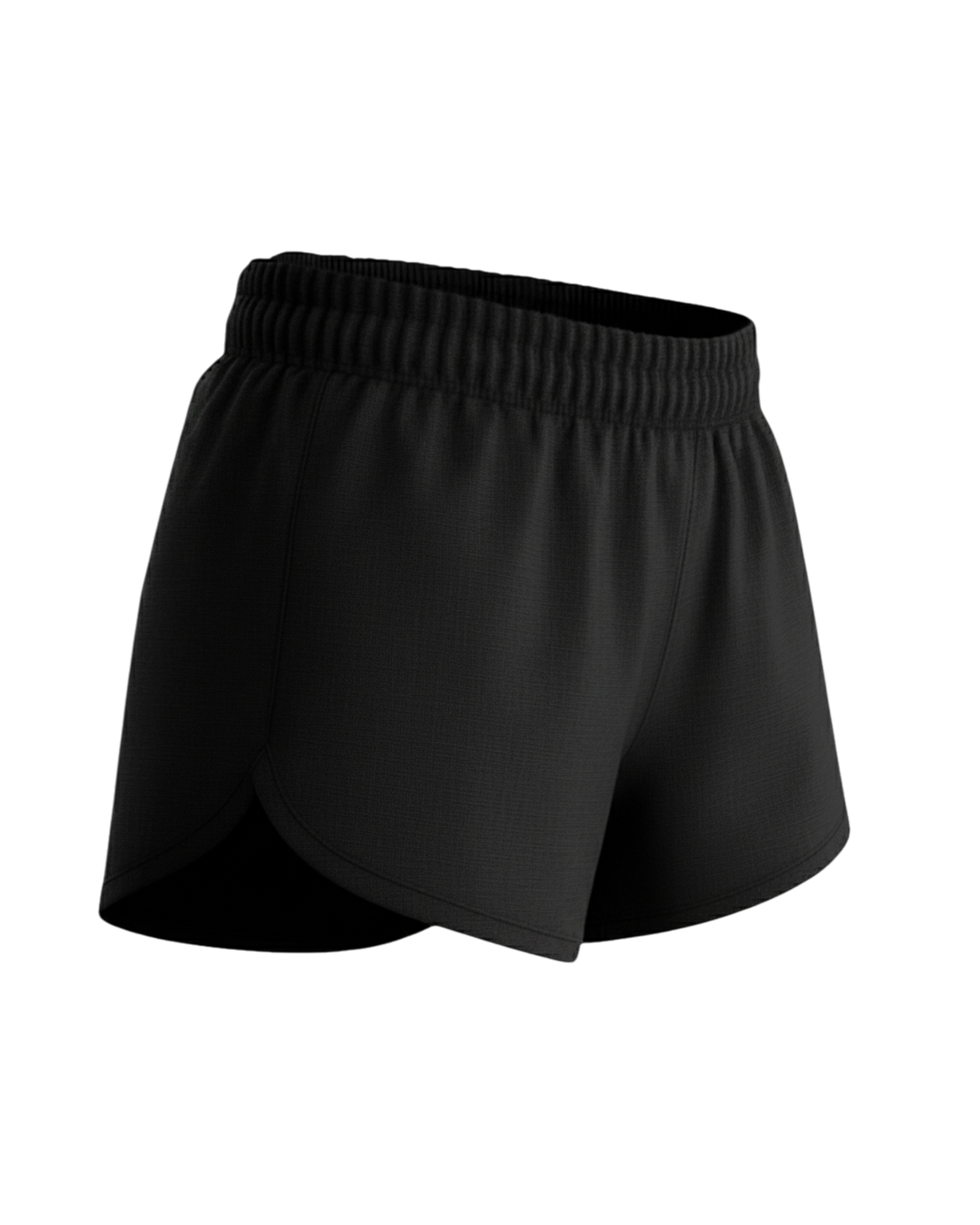 Dyed Track Split Shorts with Liner