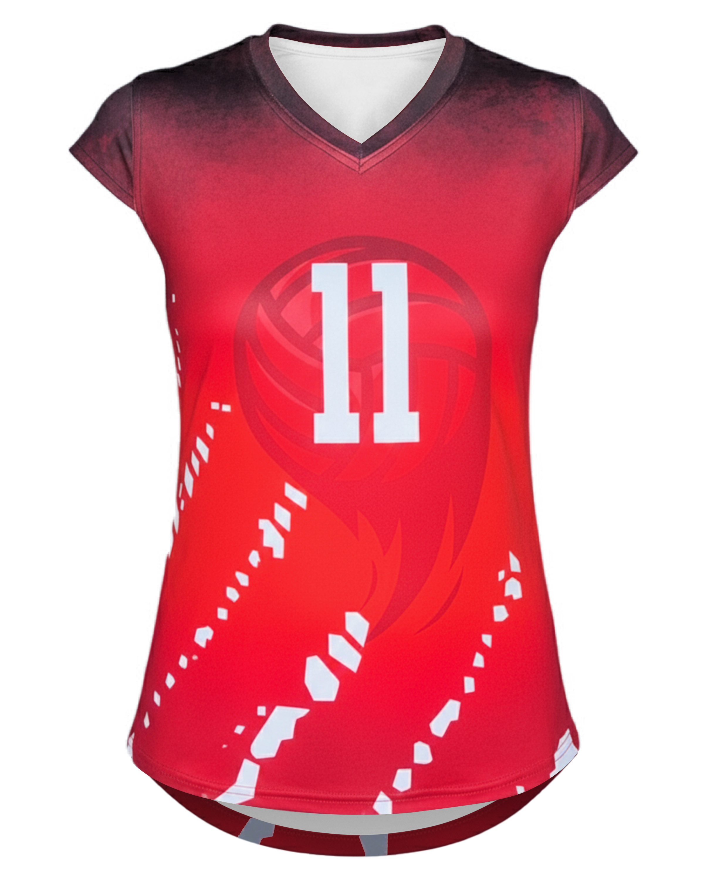 Cap-Sleeve Stretch Volleyball Jersey