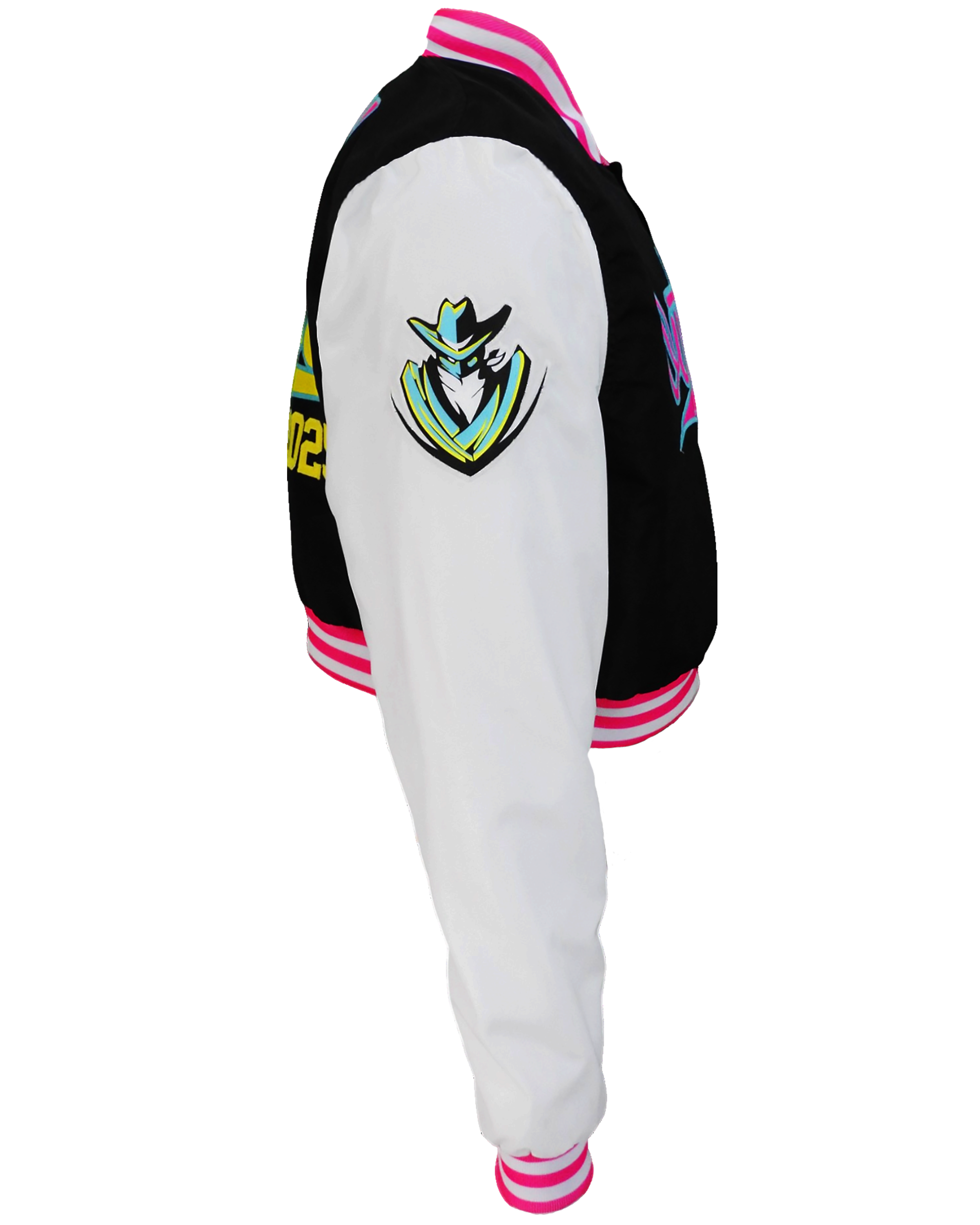 Sublimated Crop Top Varsity Jacket