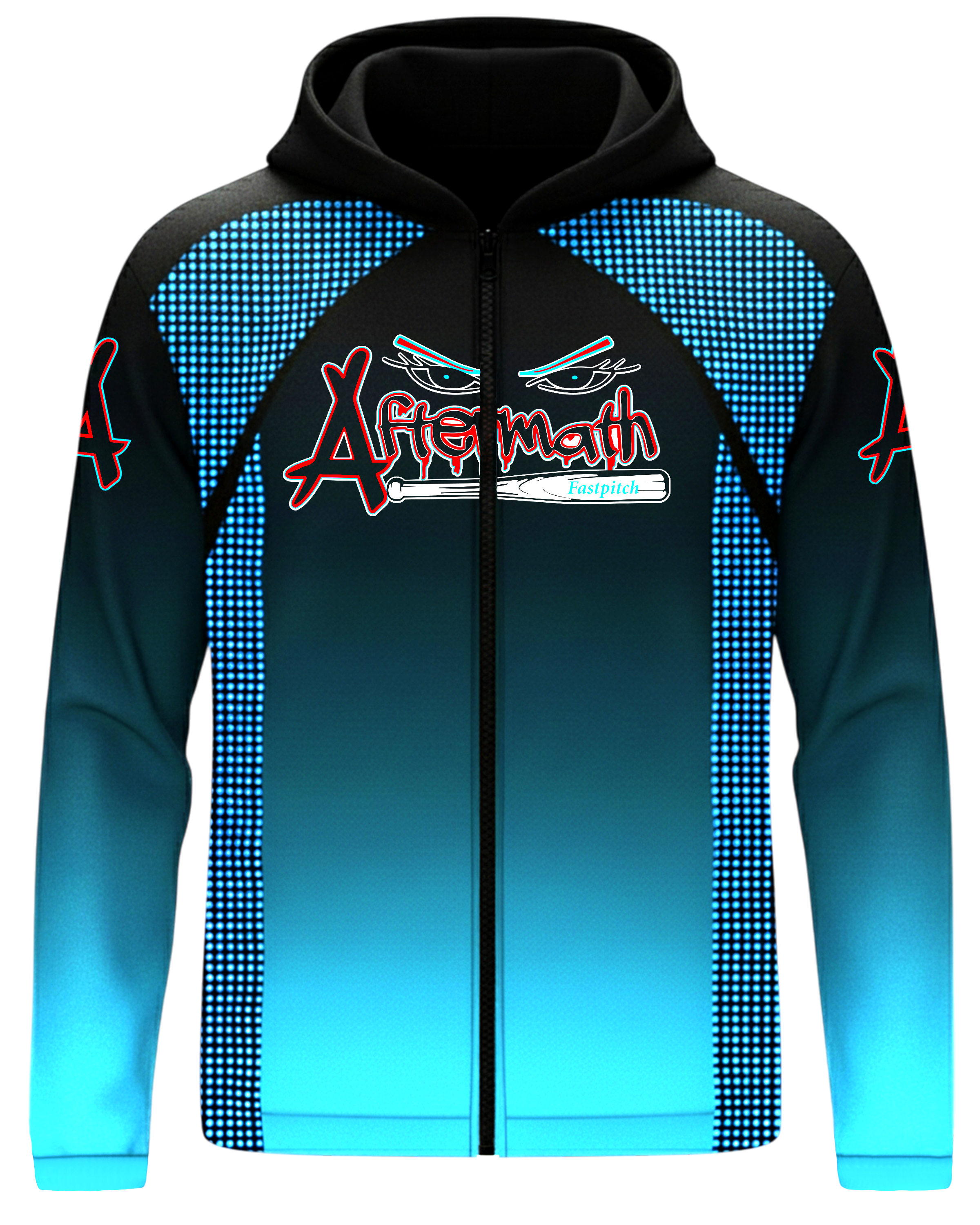 Sublimation Hooded Brushed Jacket