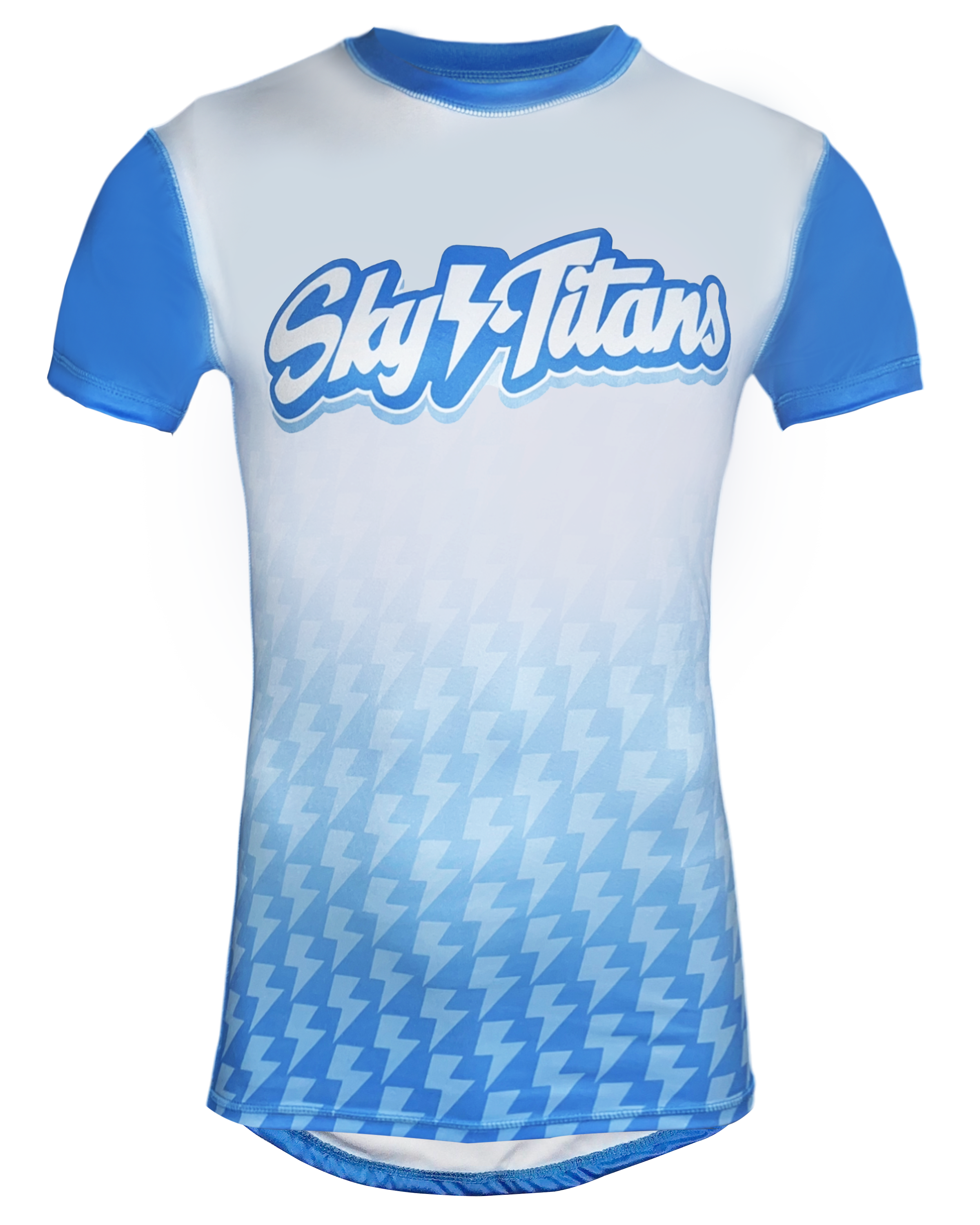 Short Sleeve Compression Flatlock Shirt with Scoop Bottom