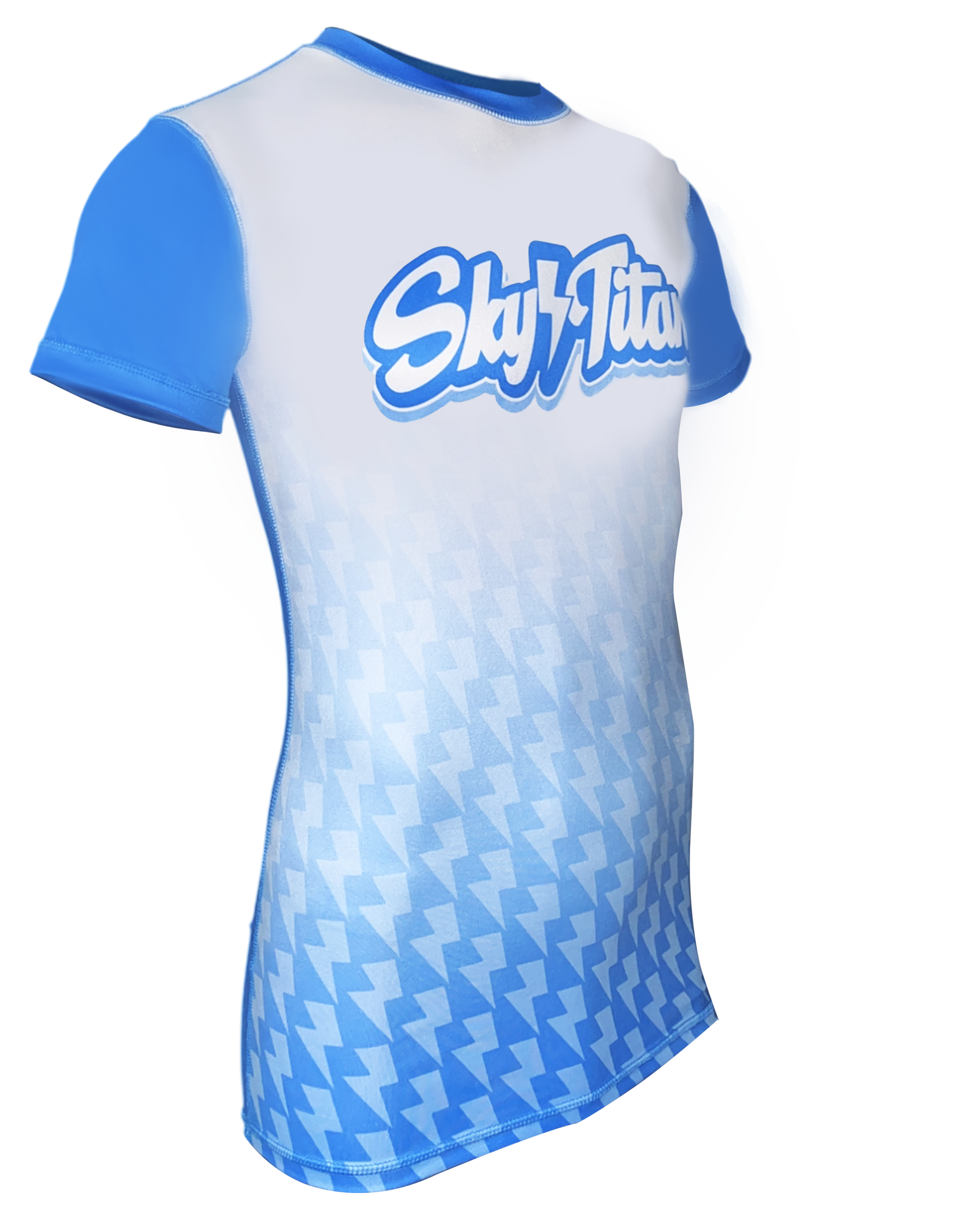 Short Sleeve Compression Flatlock Shirt with Scoop Bottom