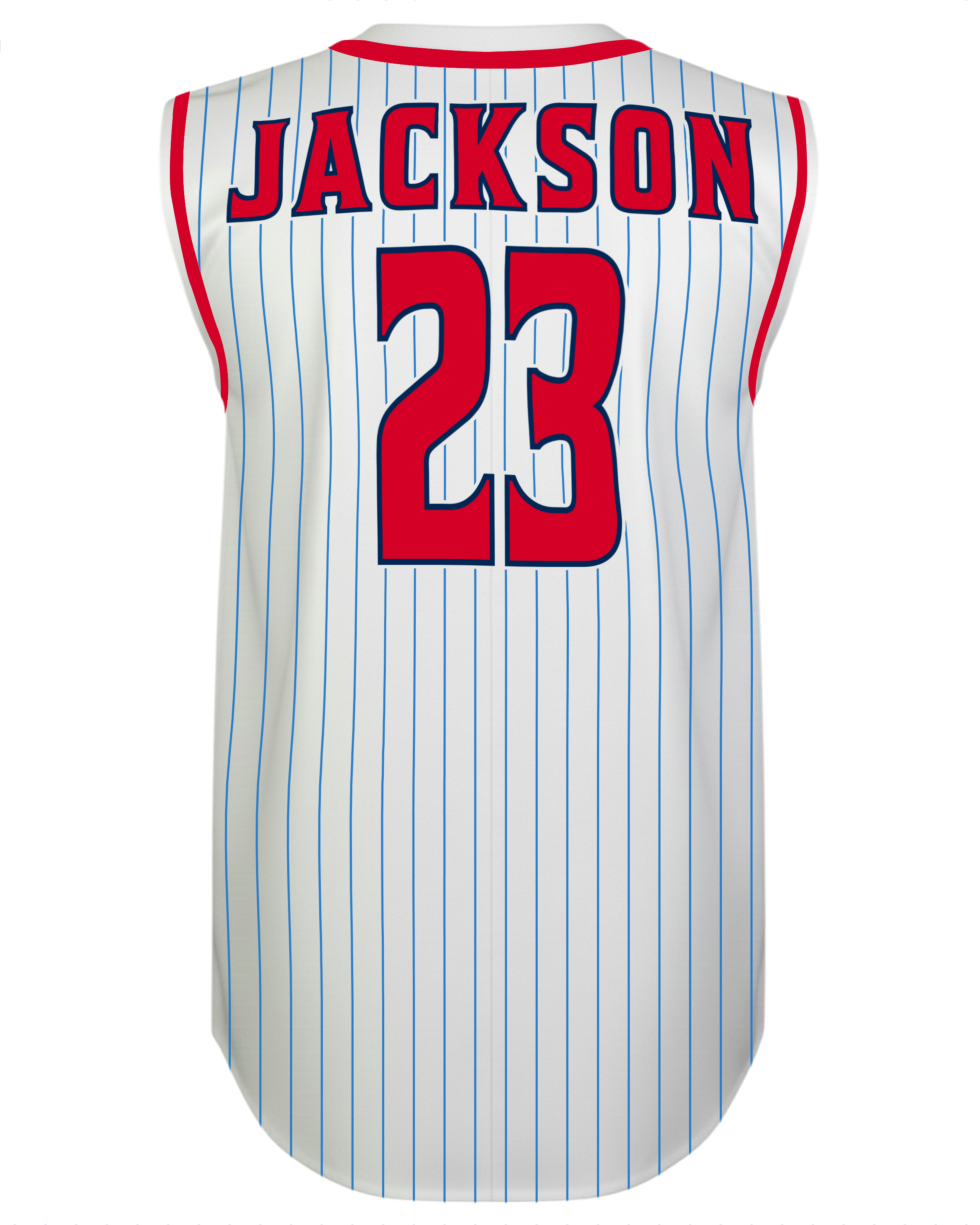 Sleeveless Crew Neck Baseball Jersey