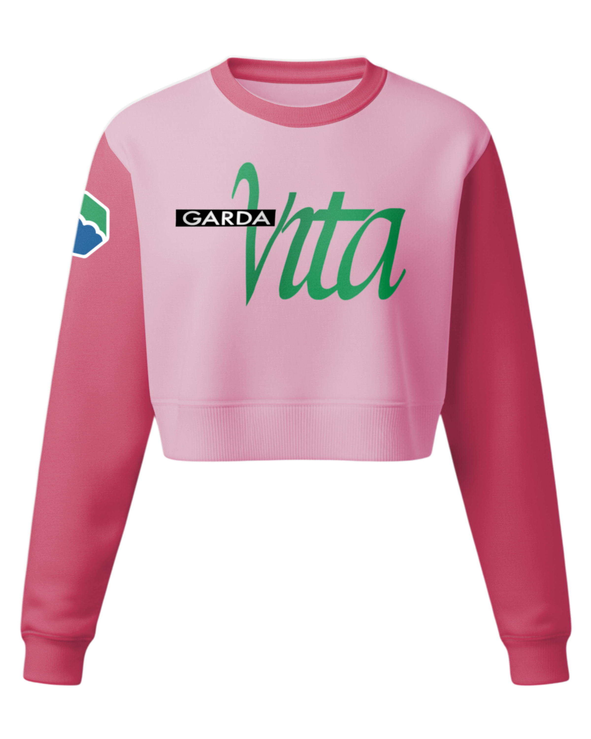 Cotton Crew Sweatshirt Crop Top