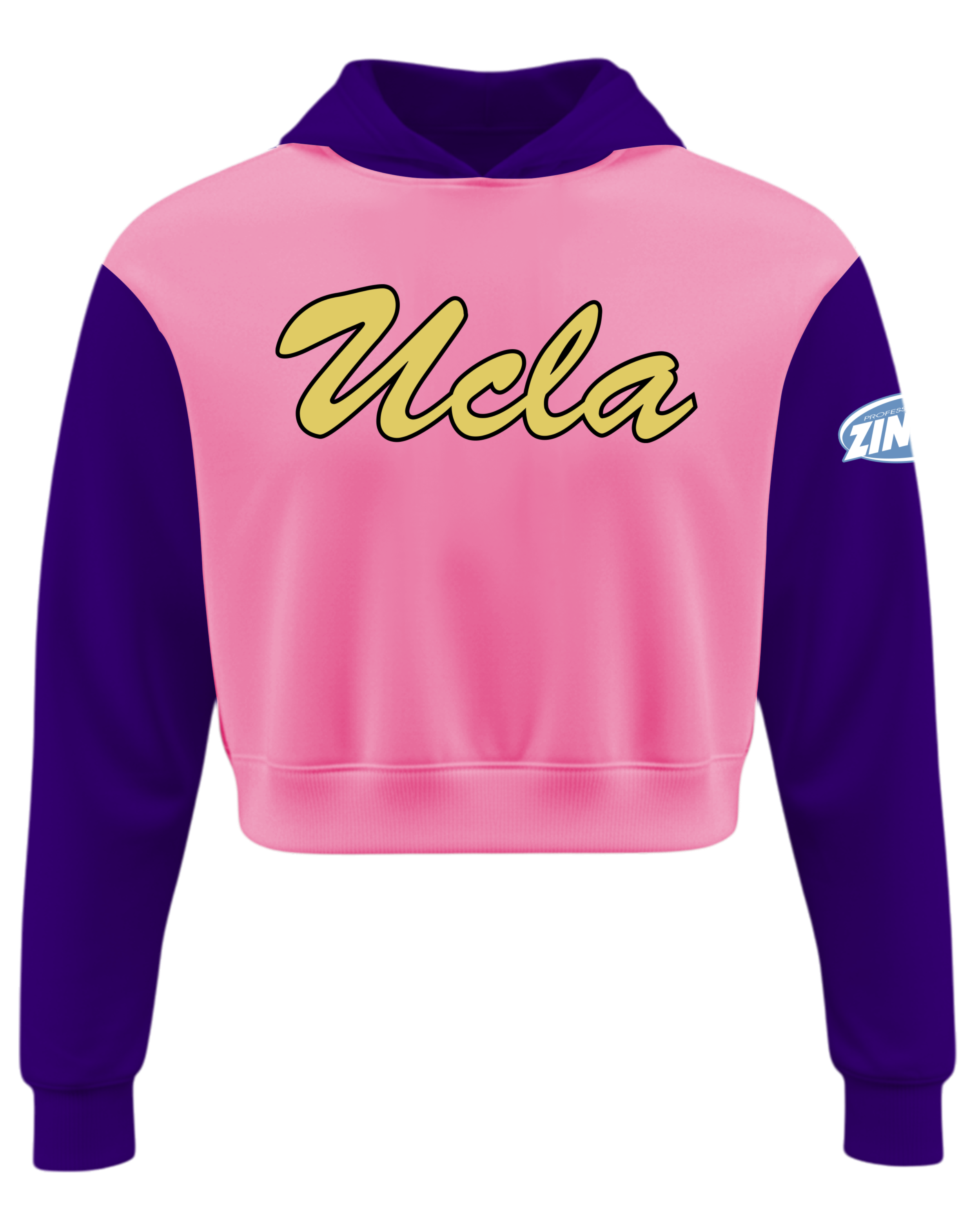 Cotton Fleece Crop Top Hoodie