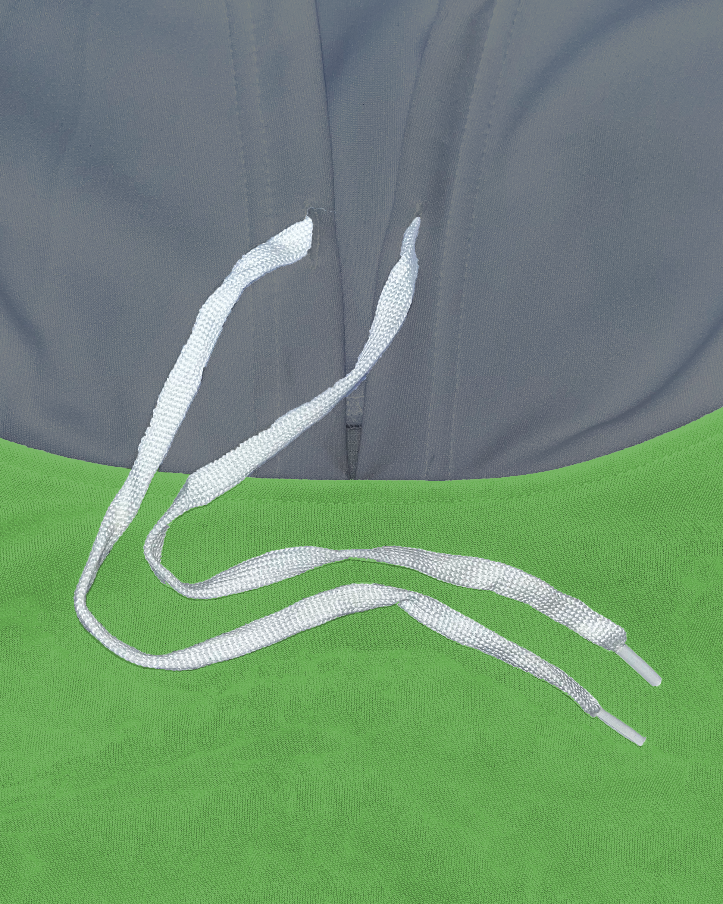 Cotton Fleece Crop Top Hoodie w/ Bottom Hem Slit