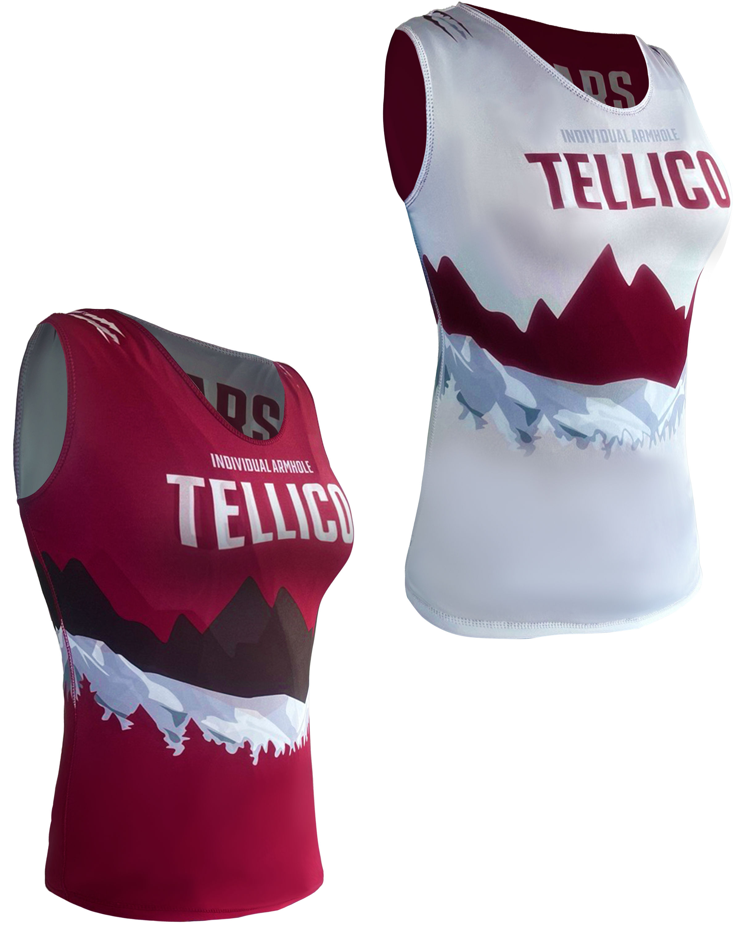 Sleeveless Single Ply  Reversible Performance Cheer Top