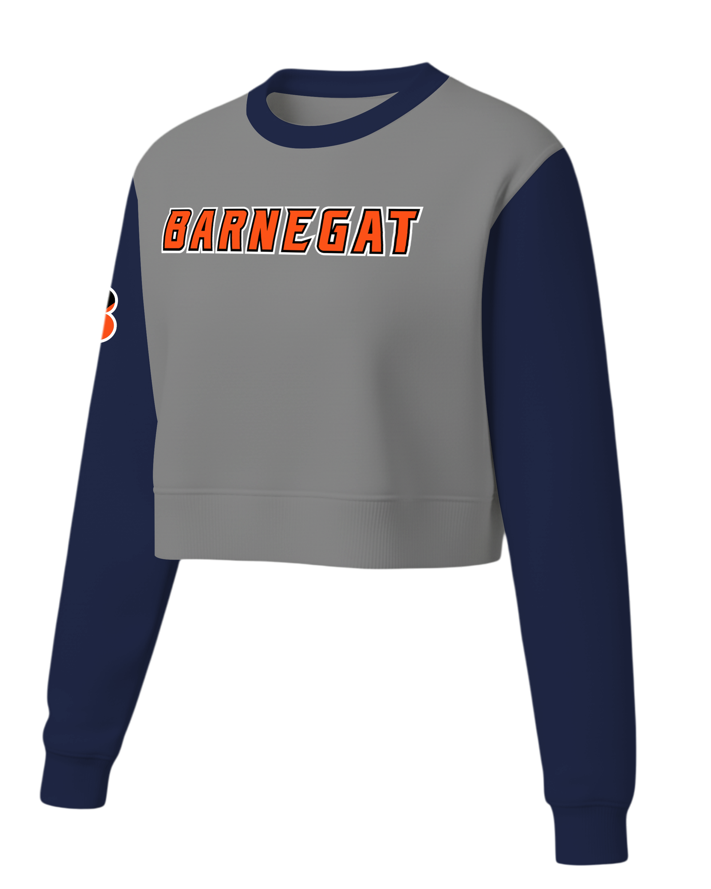 Dyed Heavy Performance Fleece Crew Neck Crop Top