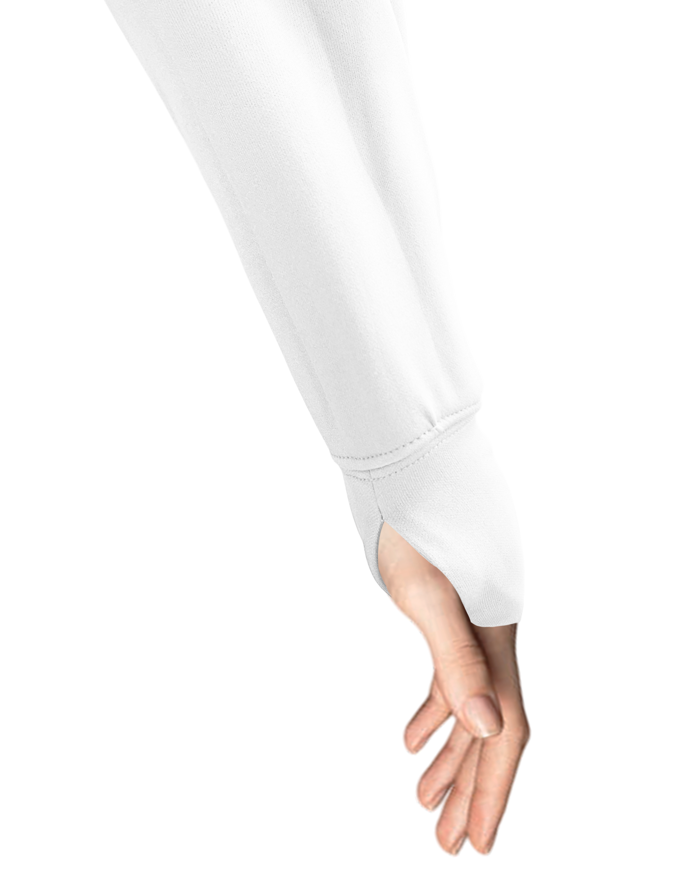 Dyed Heavy Performance Fleece Crop Top Hoodie with Bottom Hem Slit