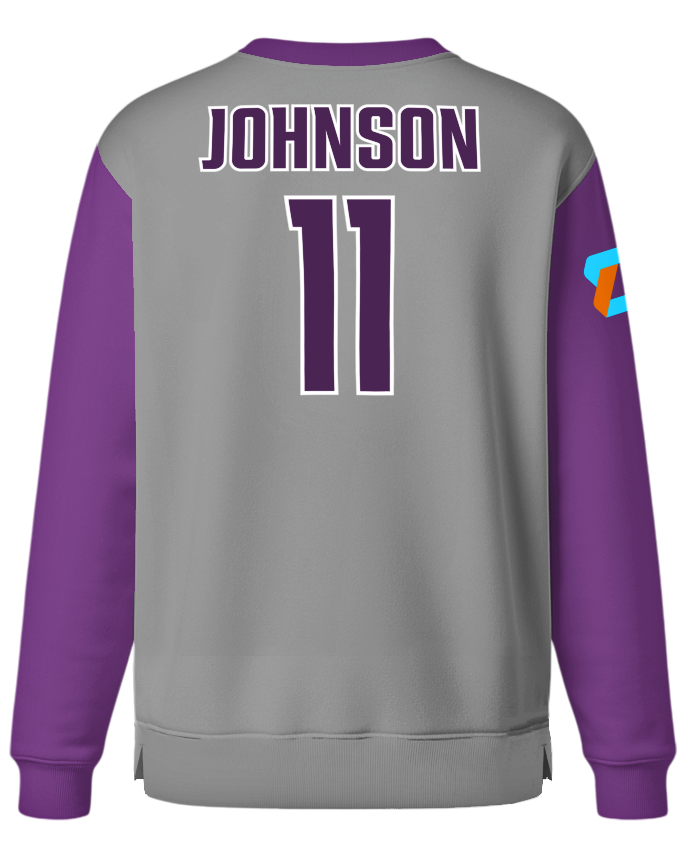 Dyed Drifit Performance Pullover Crew Neck Sweatshirt w/ Bottom Hem Slit