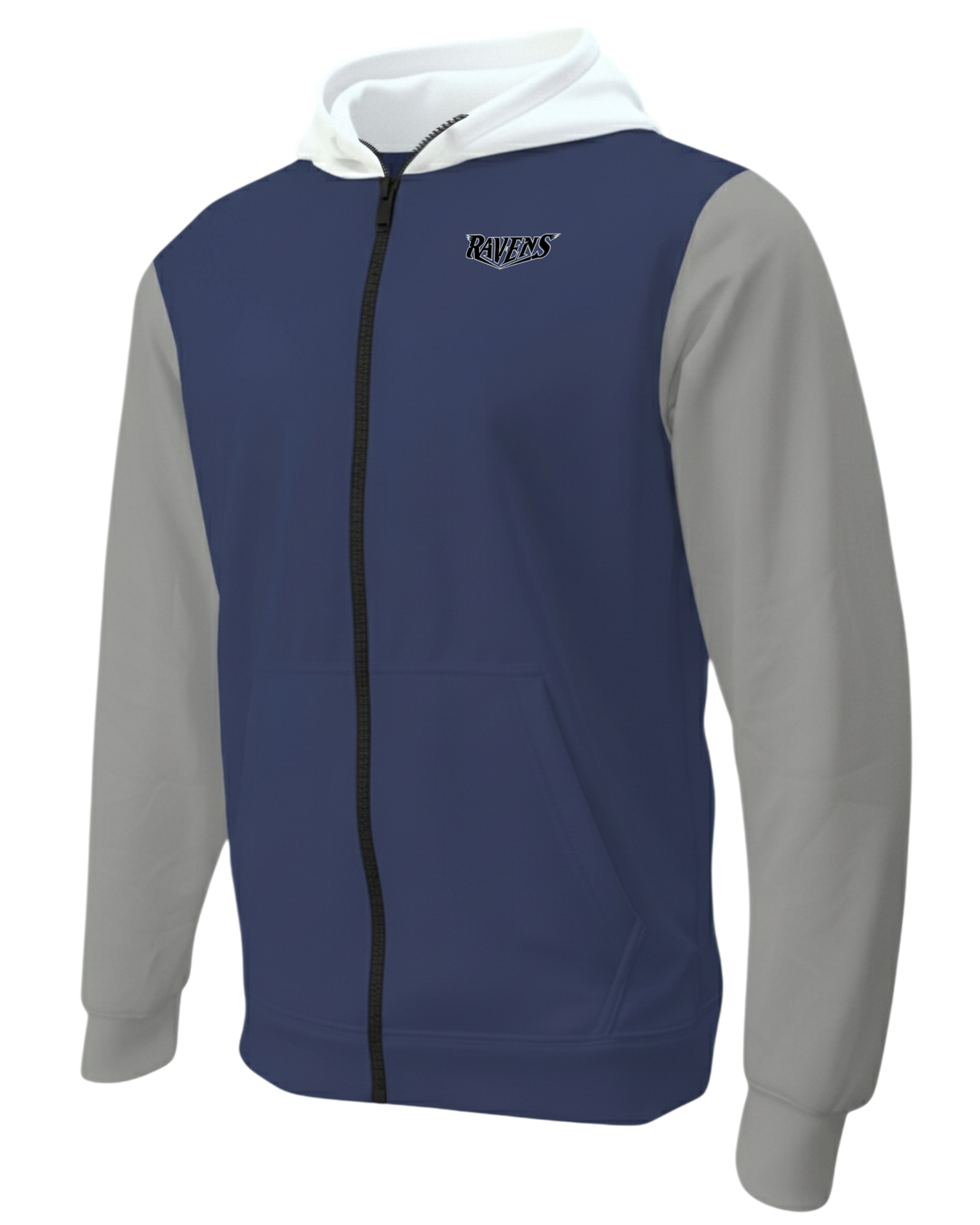 DYED Heavy Performance Full Zip Fleece Hoodie w/ Front Pocket