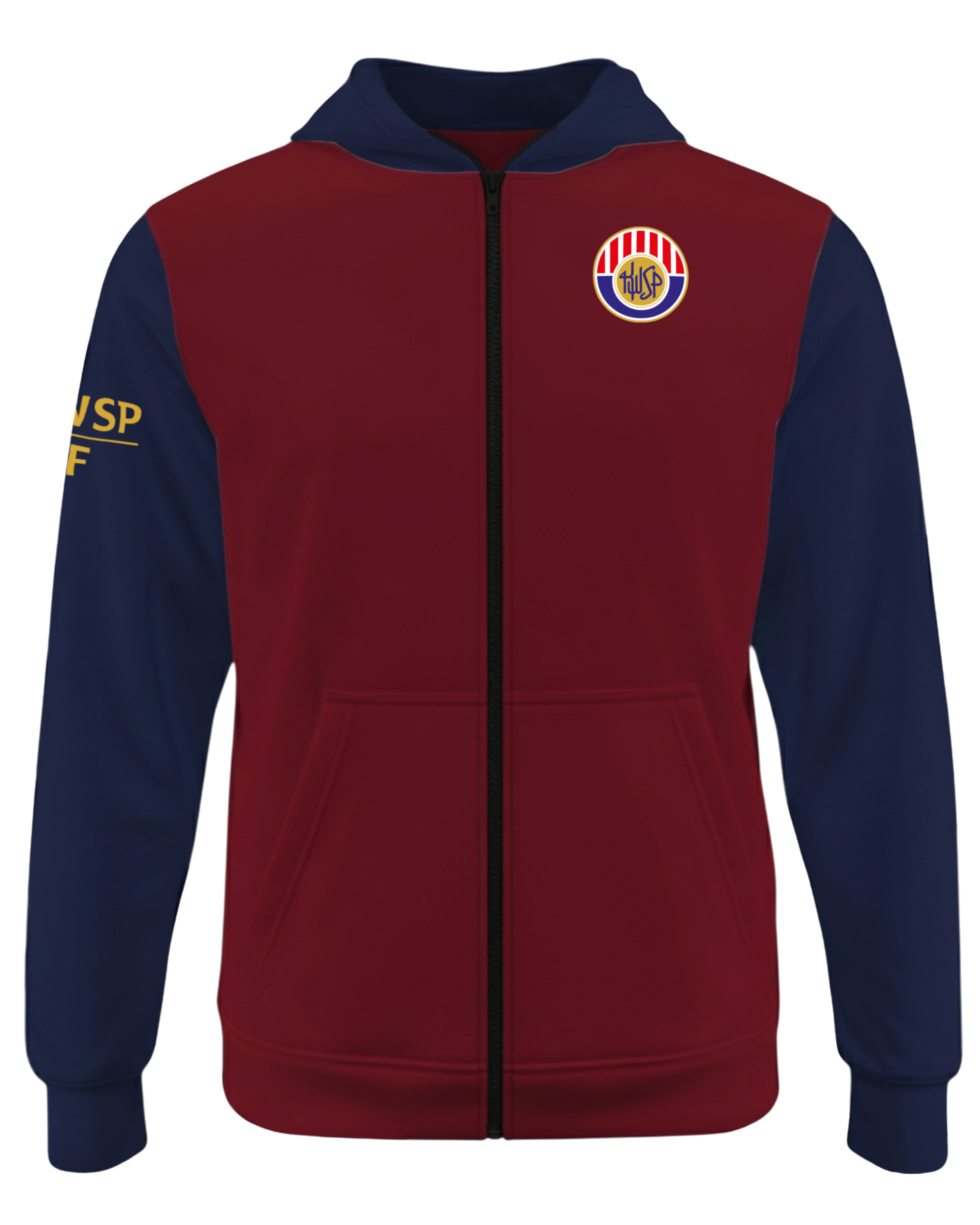 Dyed Drifit Performance Full Zip Fleece Hoodie w/ Front Pocket