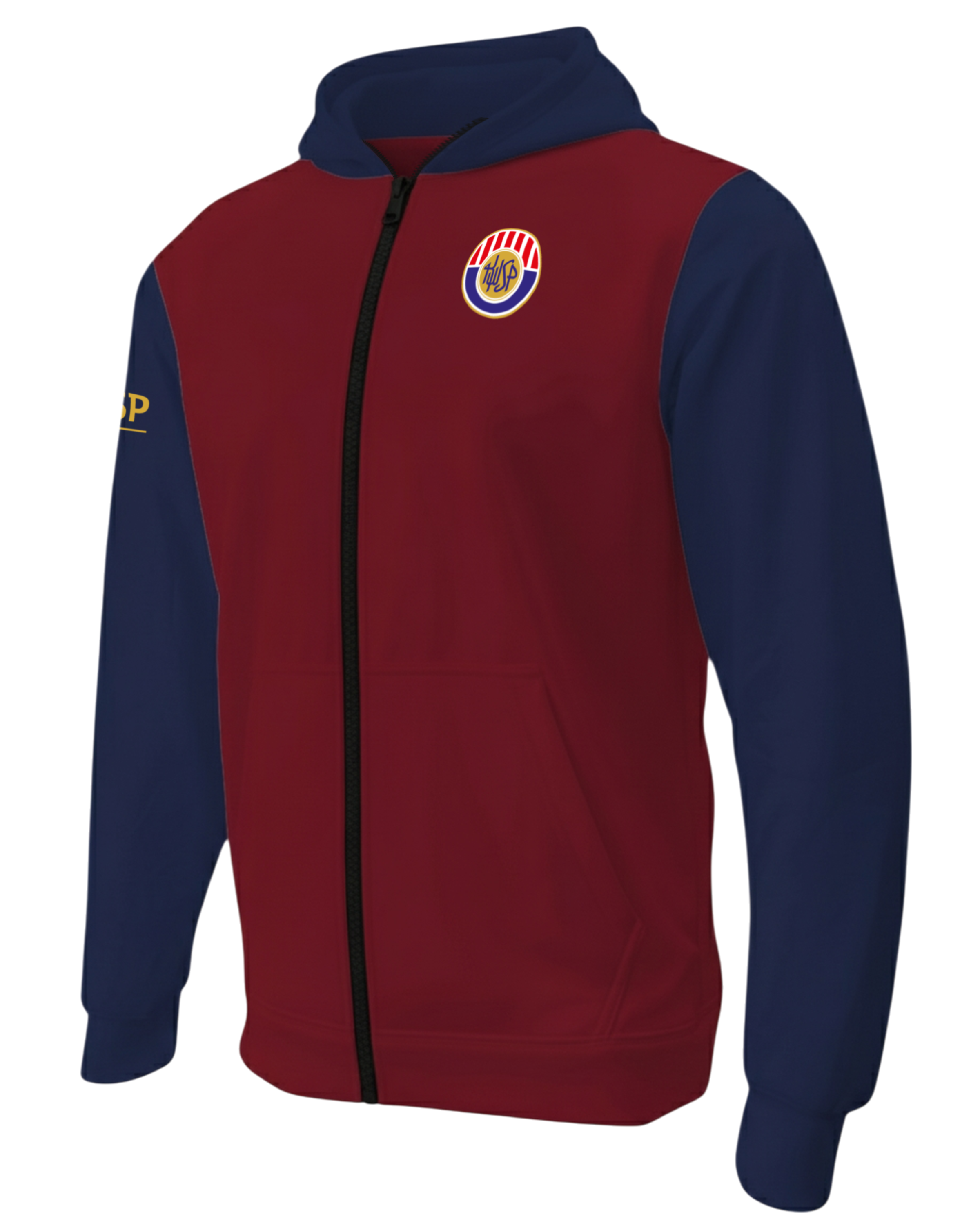 Dyed Drifit Performance Full Zip Fleece Hoodie w/ Front Pocket