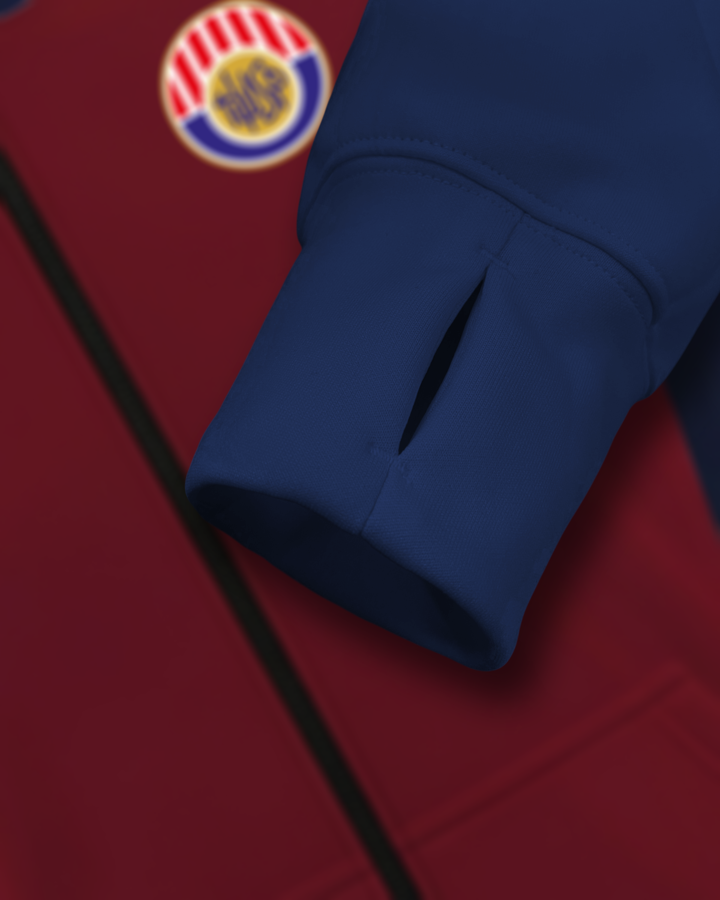 Dyed Drifit Performance Full Zip Fleece Hoodie w/ Front Pocket