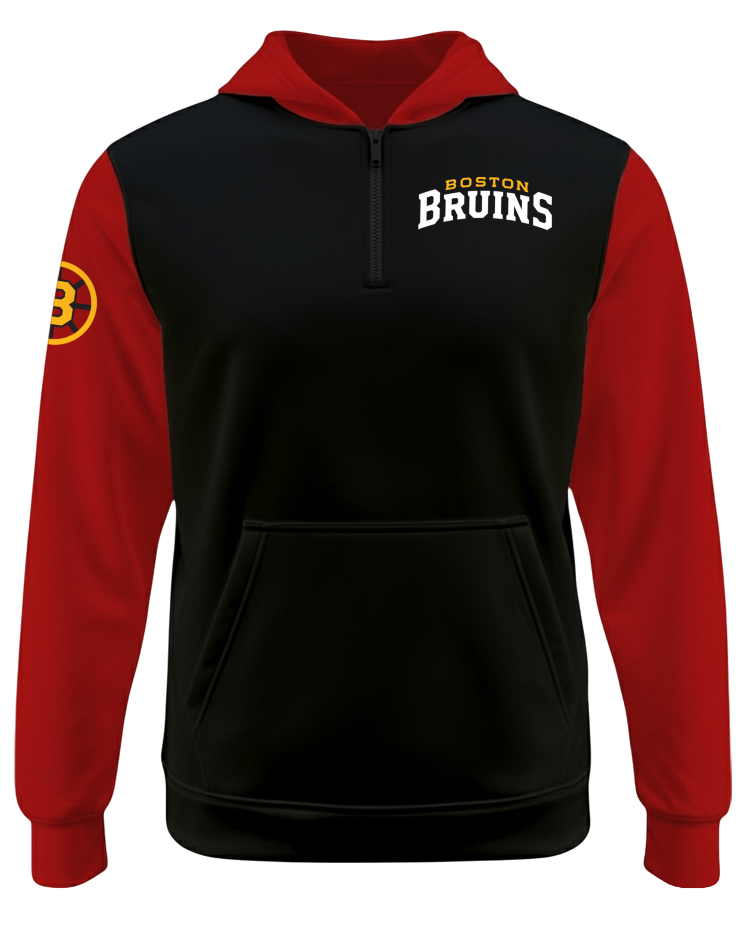 Dyed Drifit Performance 1/4 Zip Fleece Hoodie w/ Front Pocket