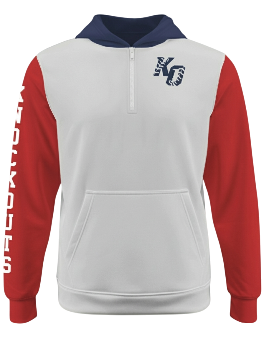 DYED Heavy Performance 1/4 Zip Fleece Hoodie  w/ Front Pocket