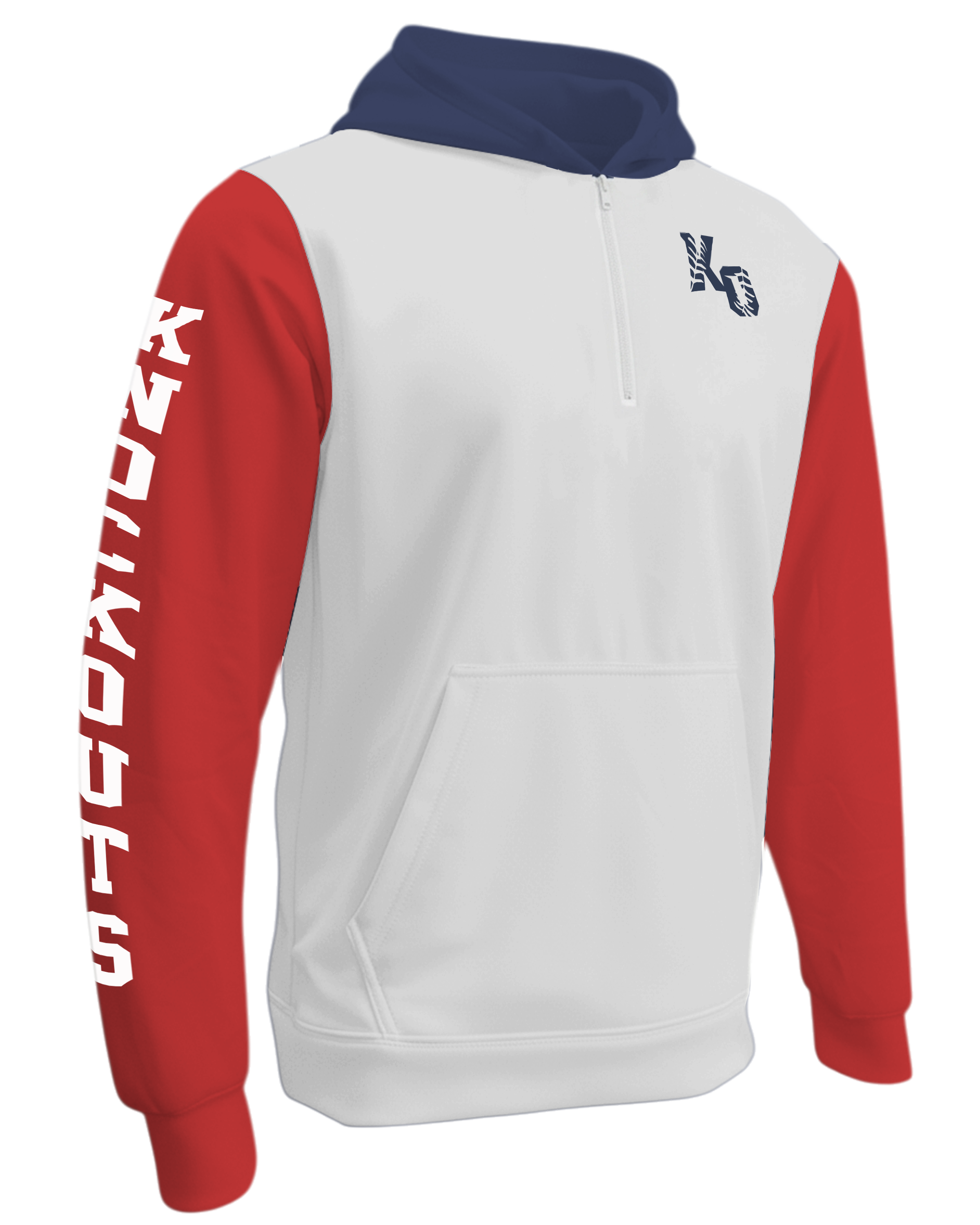 DYED Heavy Performance 1/4 Zip Fleece Hoodie  w/ Front Pocket
