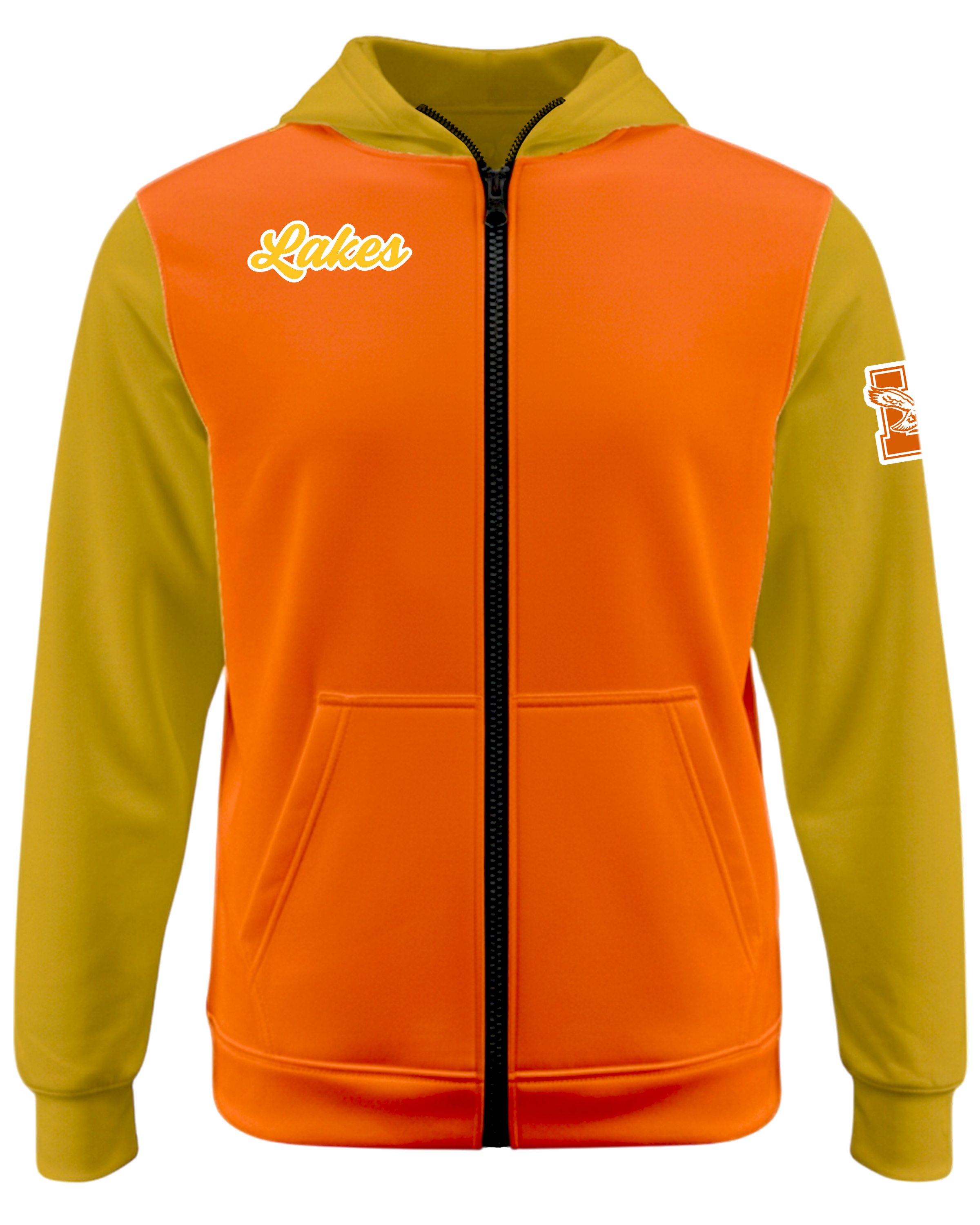 DYED Brushed Peformance Full Zip Fleece Hoodie w/ Front Pocket