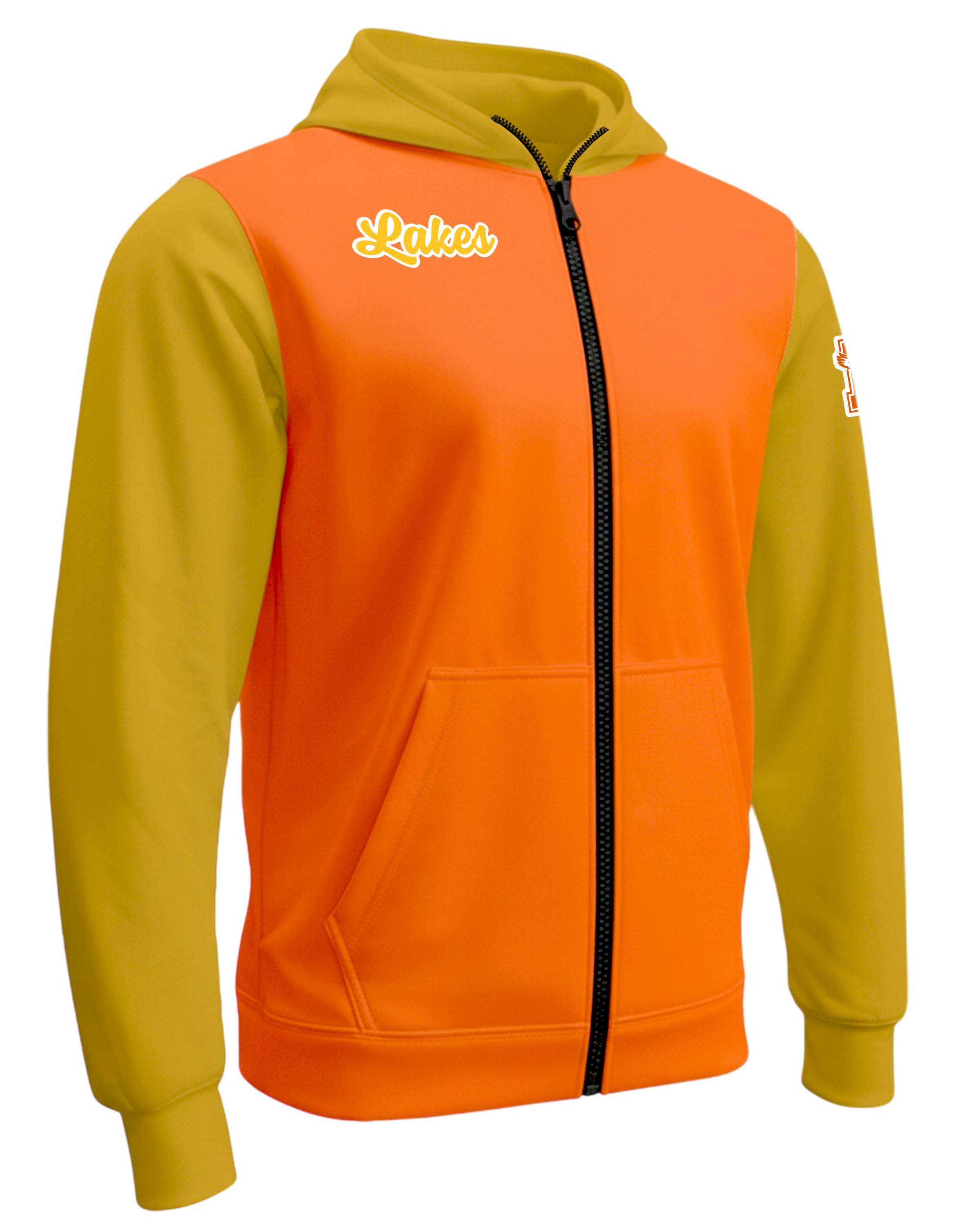 DYED Brushed Peformance Full Zip Fleece Hoodie w/ Front Pocket