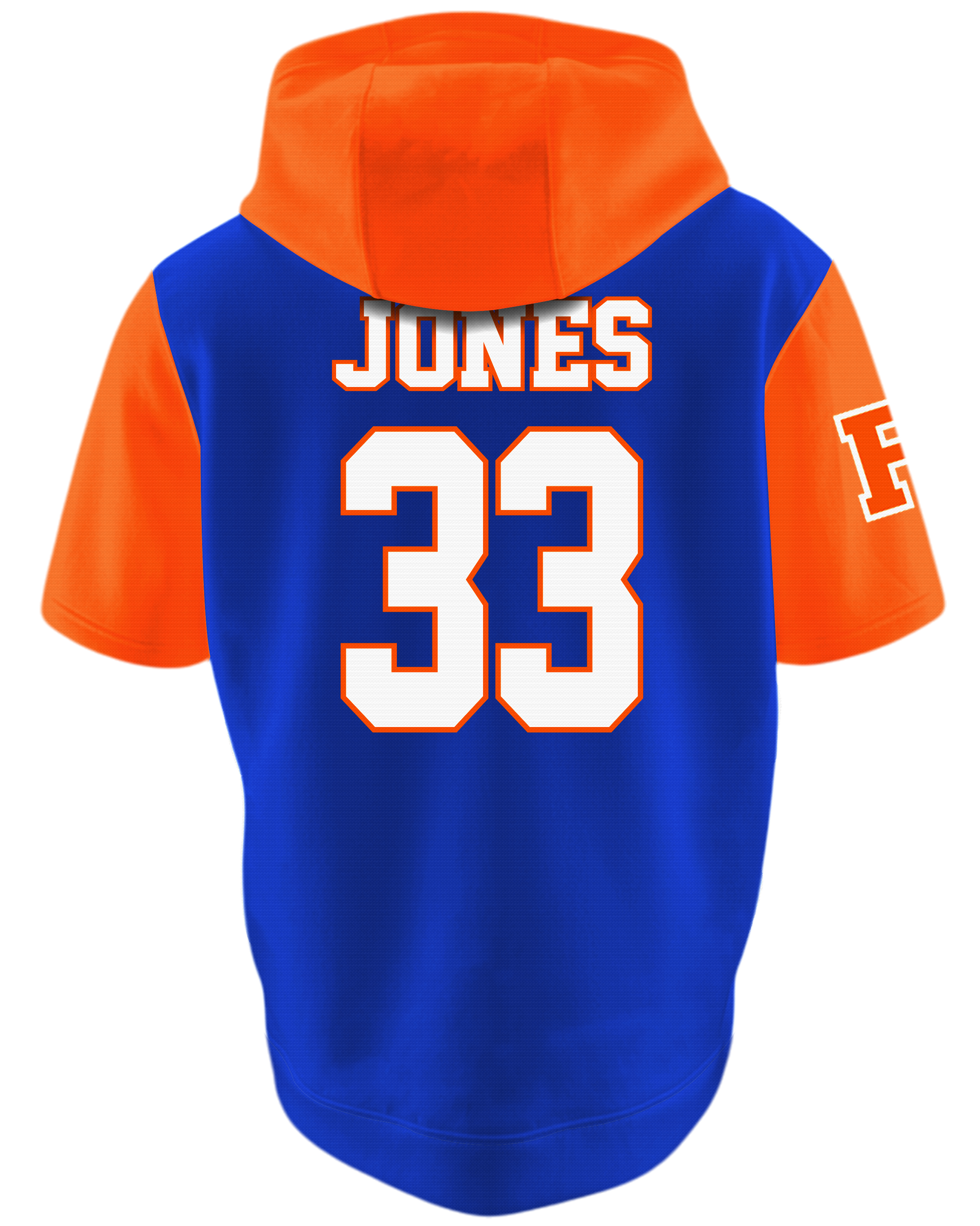 Dyed Short Sleeve Brushed Performance Fleece Hoodie w/ Front Pocket