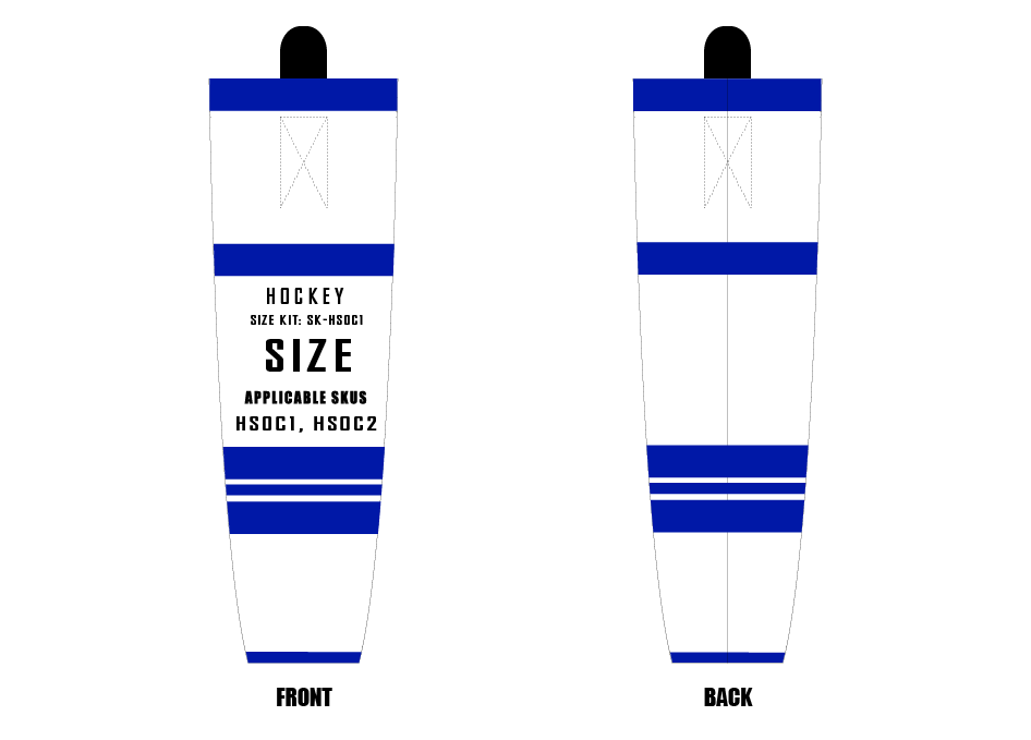 Hockey Socks Size Samples