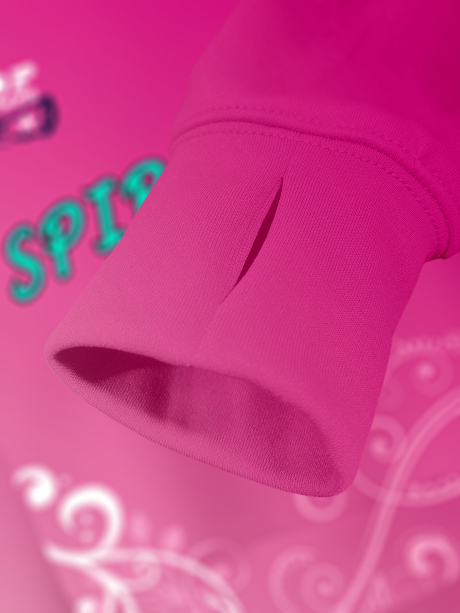 Heavy Performance Fleece Crew Neck Crop Top w/ Bottom Hem Slit