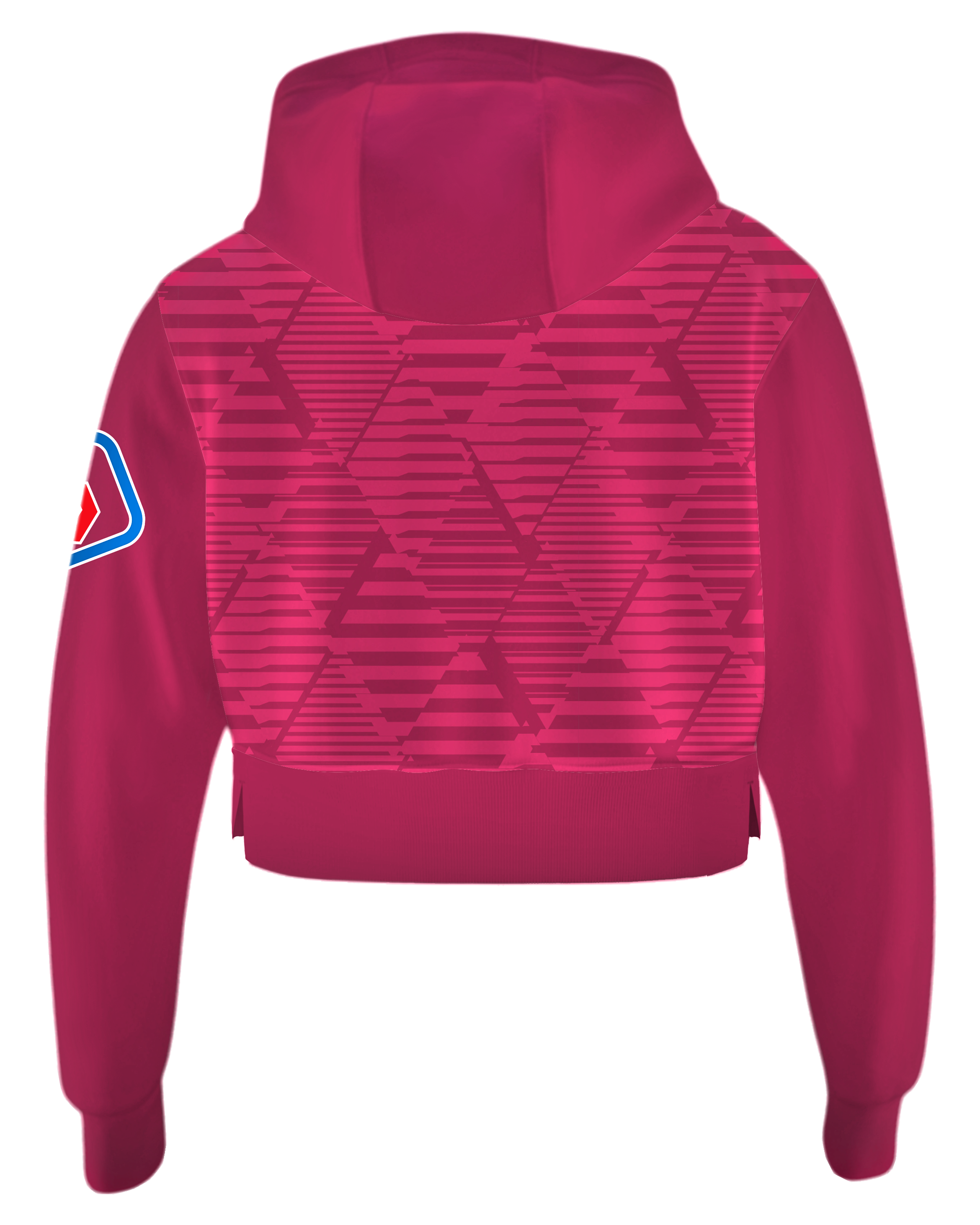 Drifit Performance Crop Top Hoodie with Bottom Hem Slit