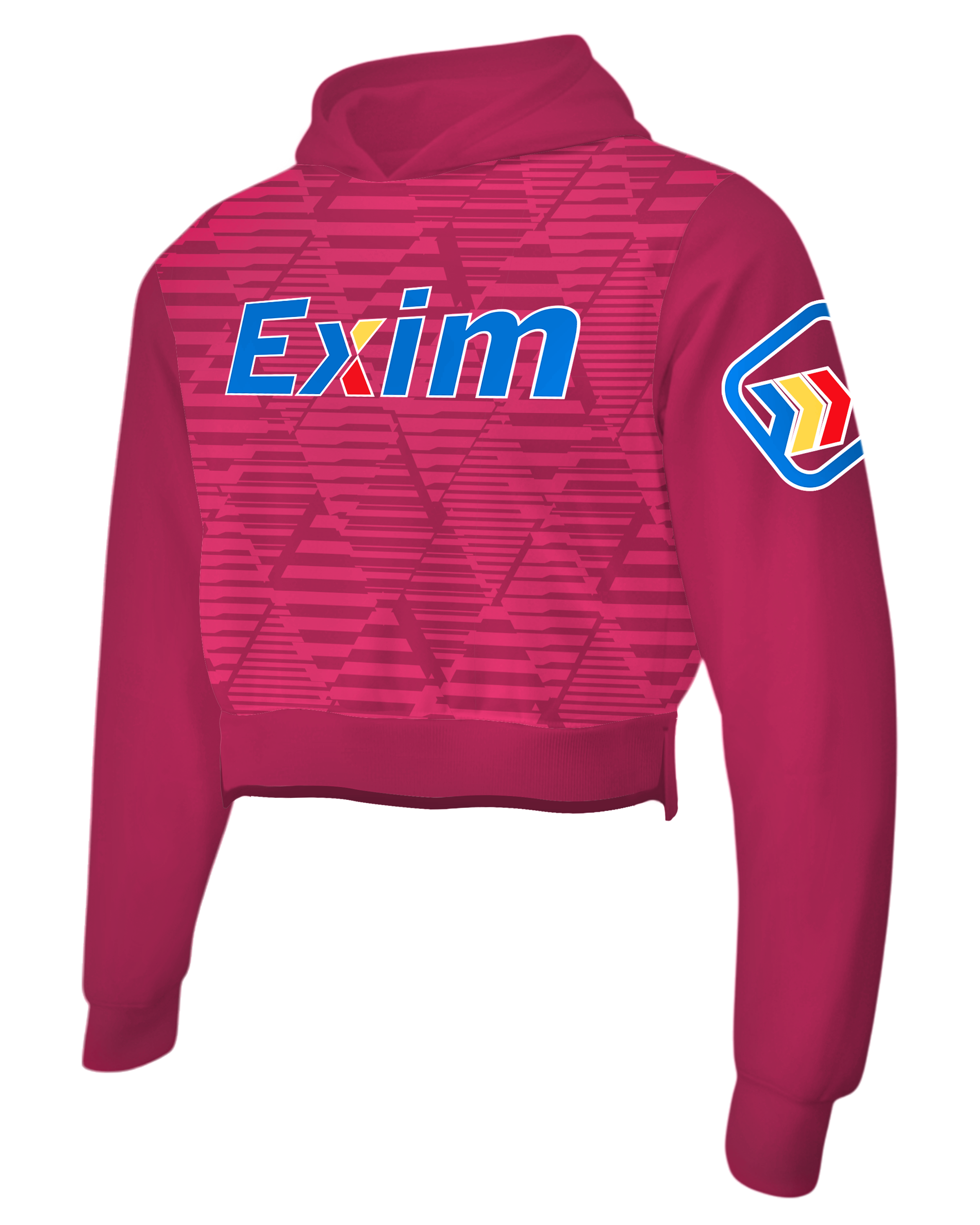 Drifit Performance Crop Top Hoodie with Bottom Hem Slit