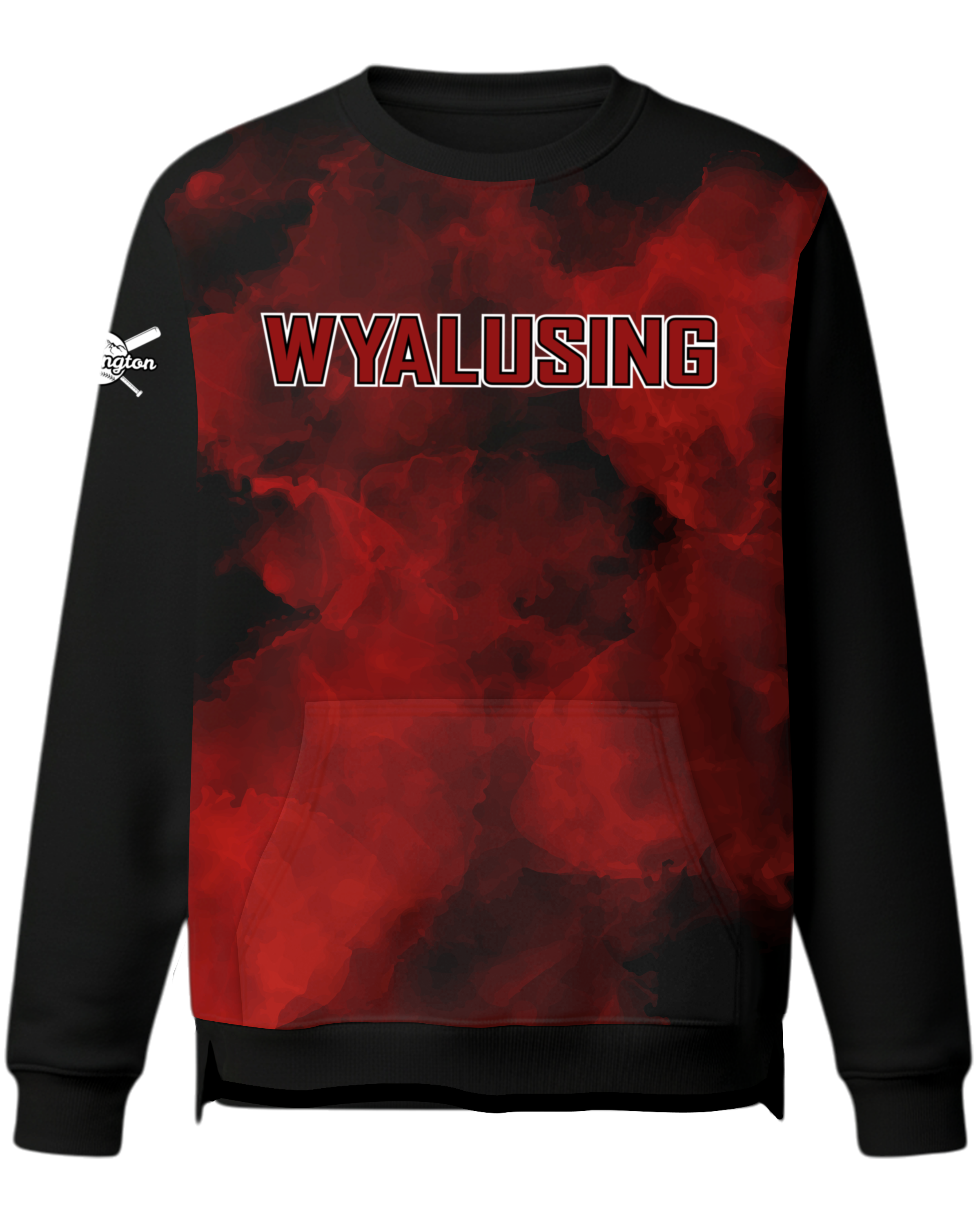 Drifit Performance Pullover Crew Neck Sweatshirt w/ Front Pocket & Bottom Hem Slit