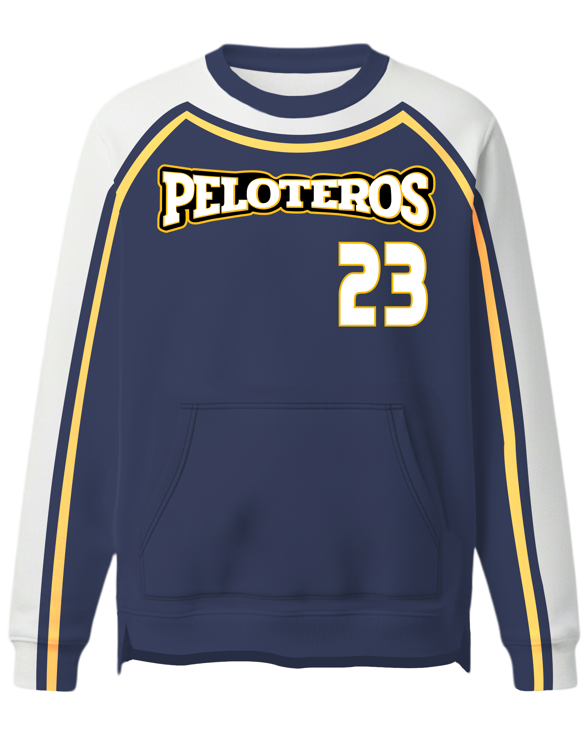 Heavy Performance Fleece Crew Sweatshirt w/ Front Pocket  & Bottom Hem Slit