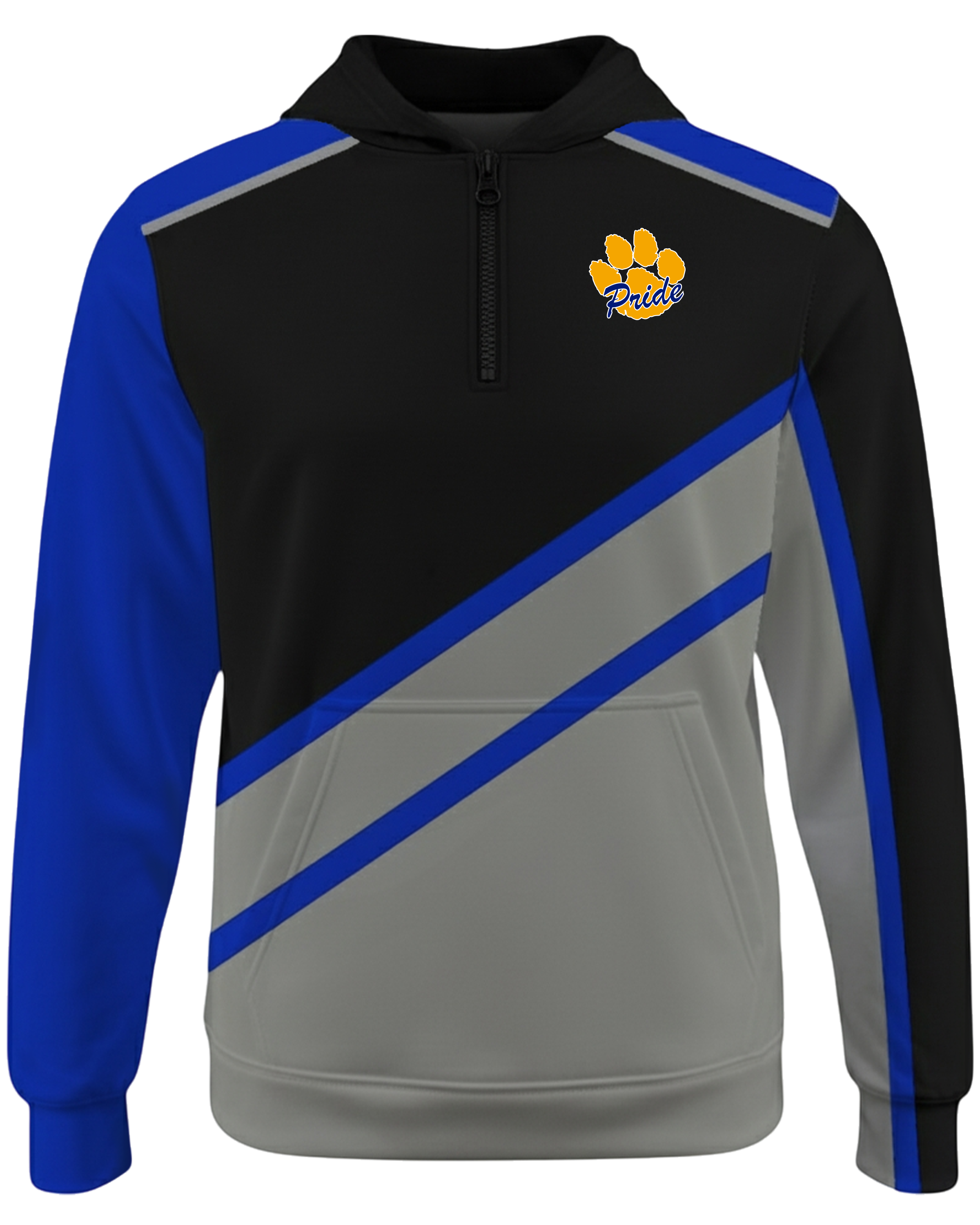 Brushed Performance 1/4 Zip Fleece Hoodie w/ Front Pocket