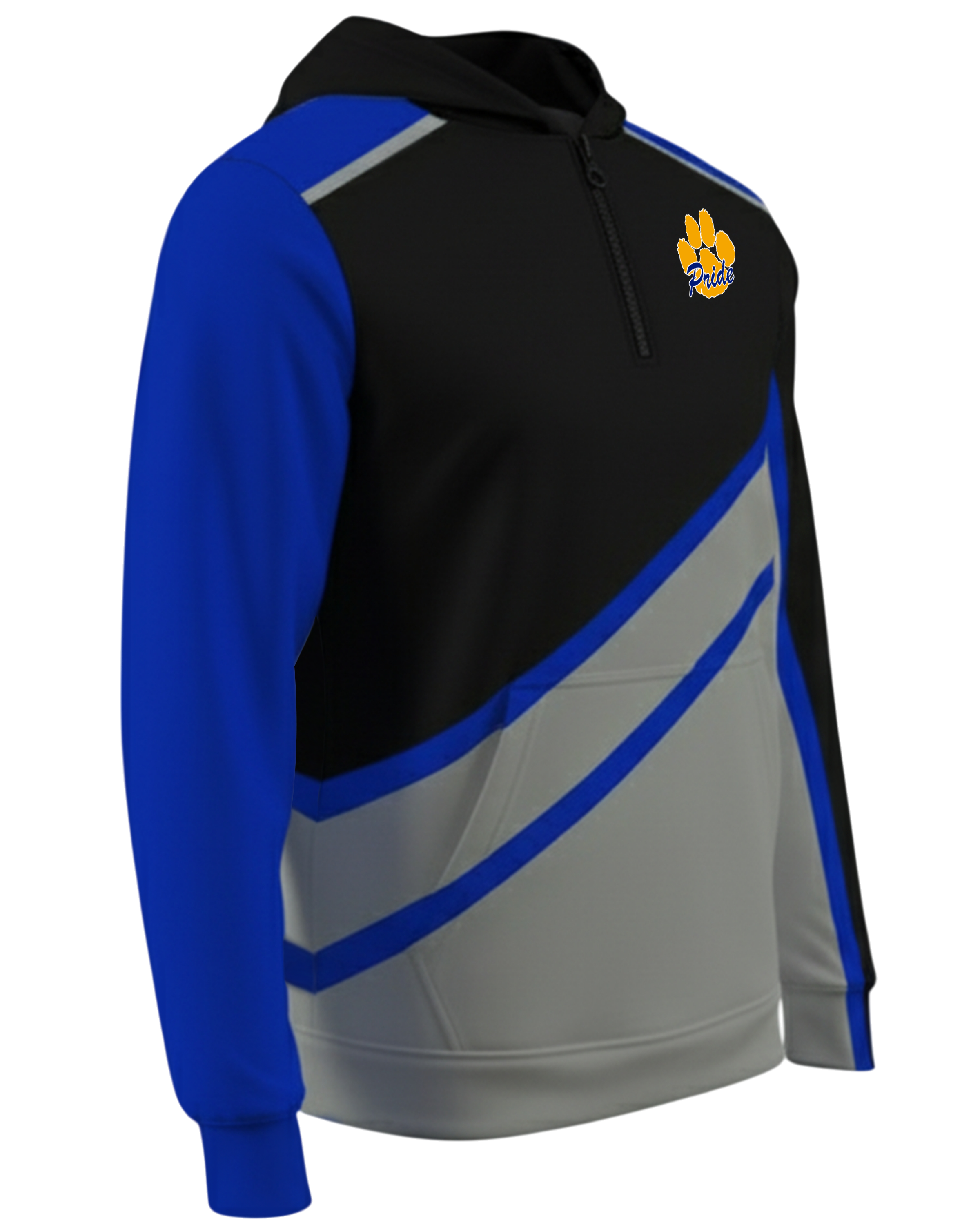Brushed Performance 1/4 Zip Fleece Hoodie w/ Front Pocket