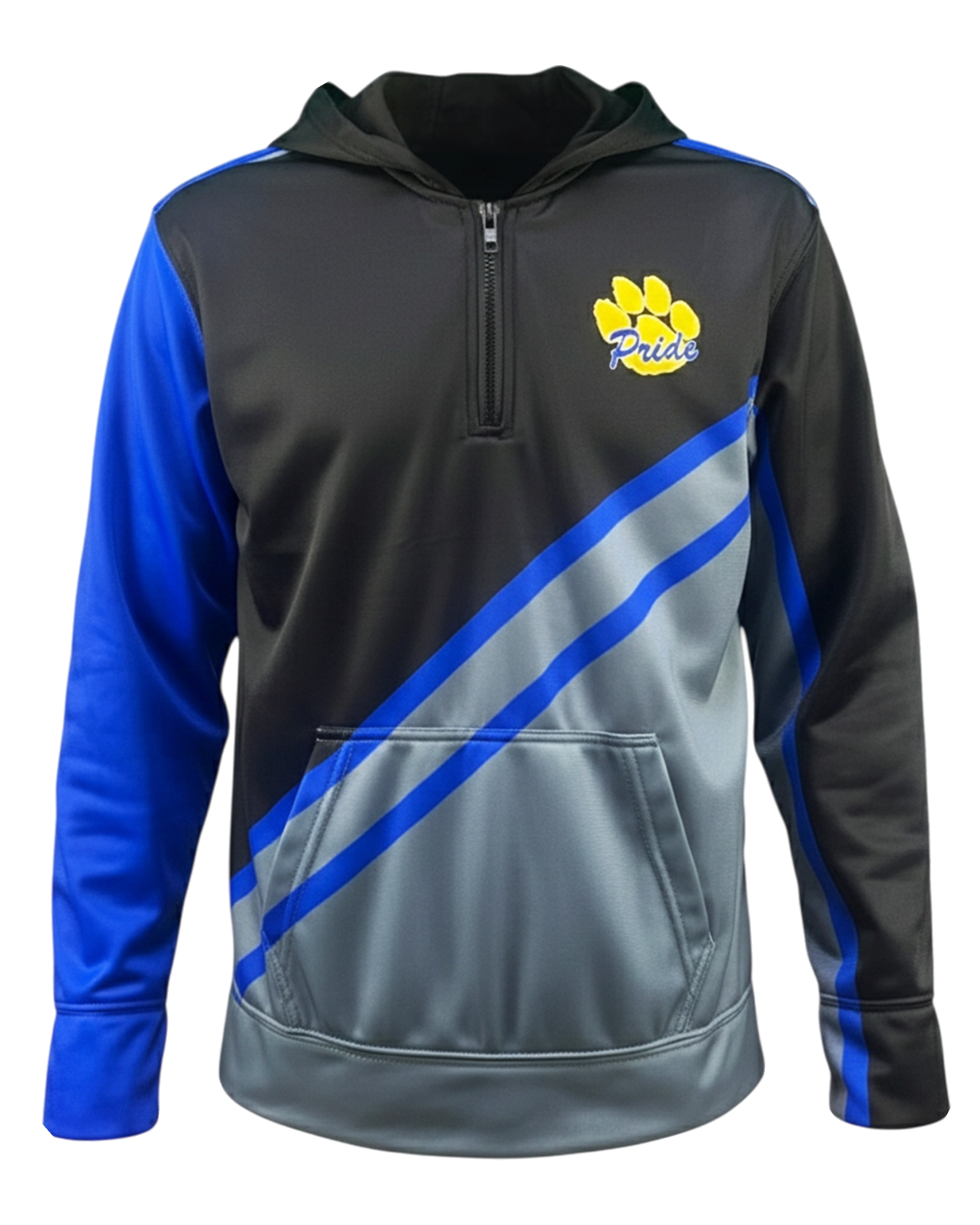 Brushed Performance 1/4 Zip Fleece Hoodie w/ Front Pocket