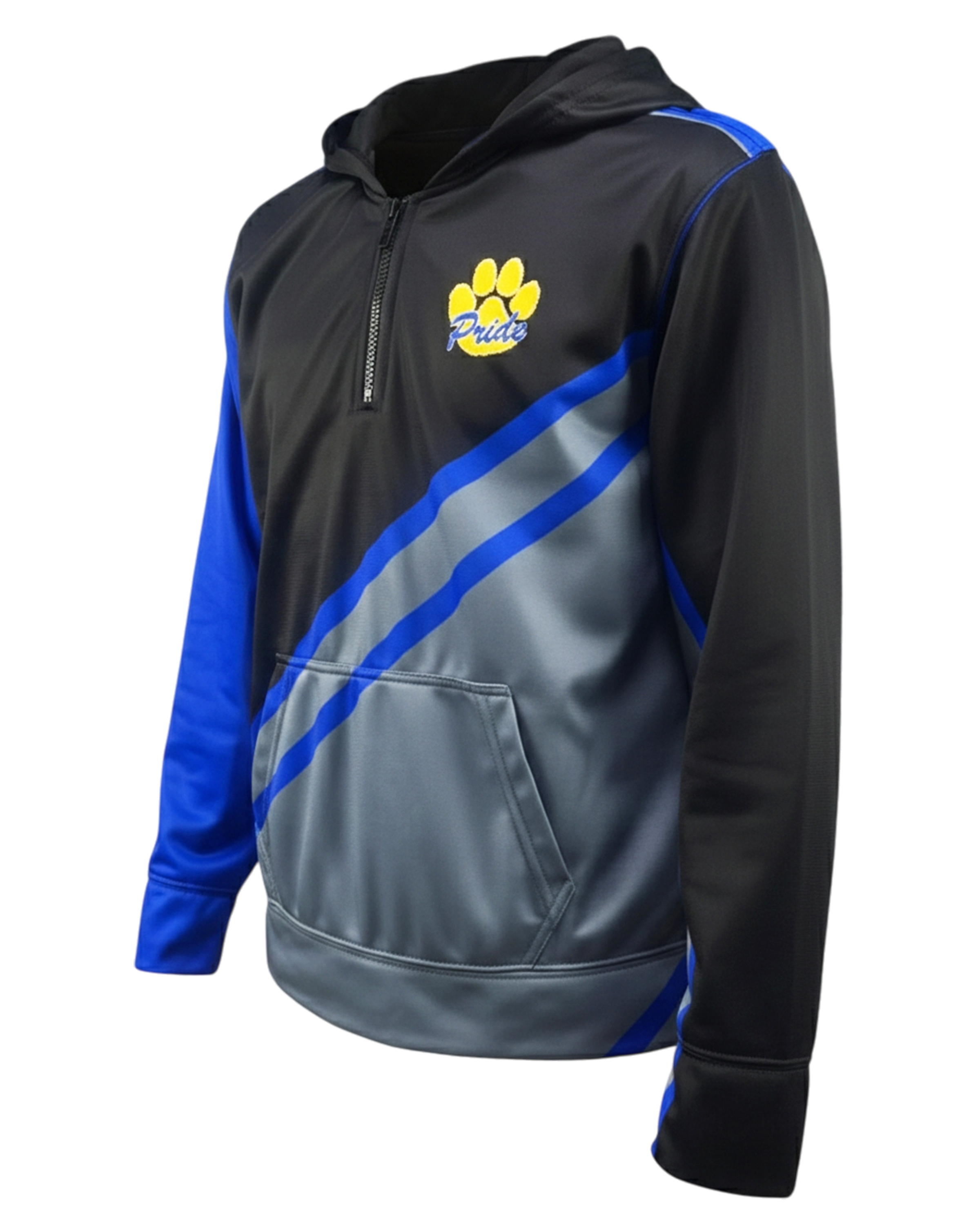 Brushed Performance 1/4 Zip Fleece Hoodie w/ Front Pocket