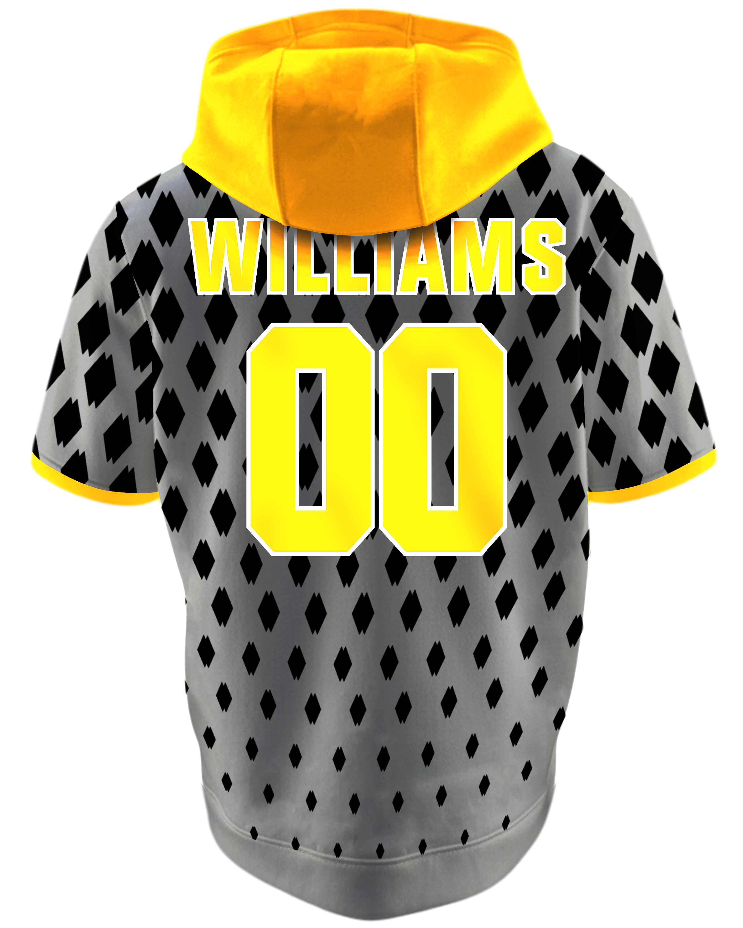 Short Sleeve Brushed Performance Fleece Hoodie w/ Front Pocket