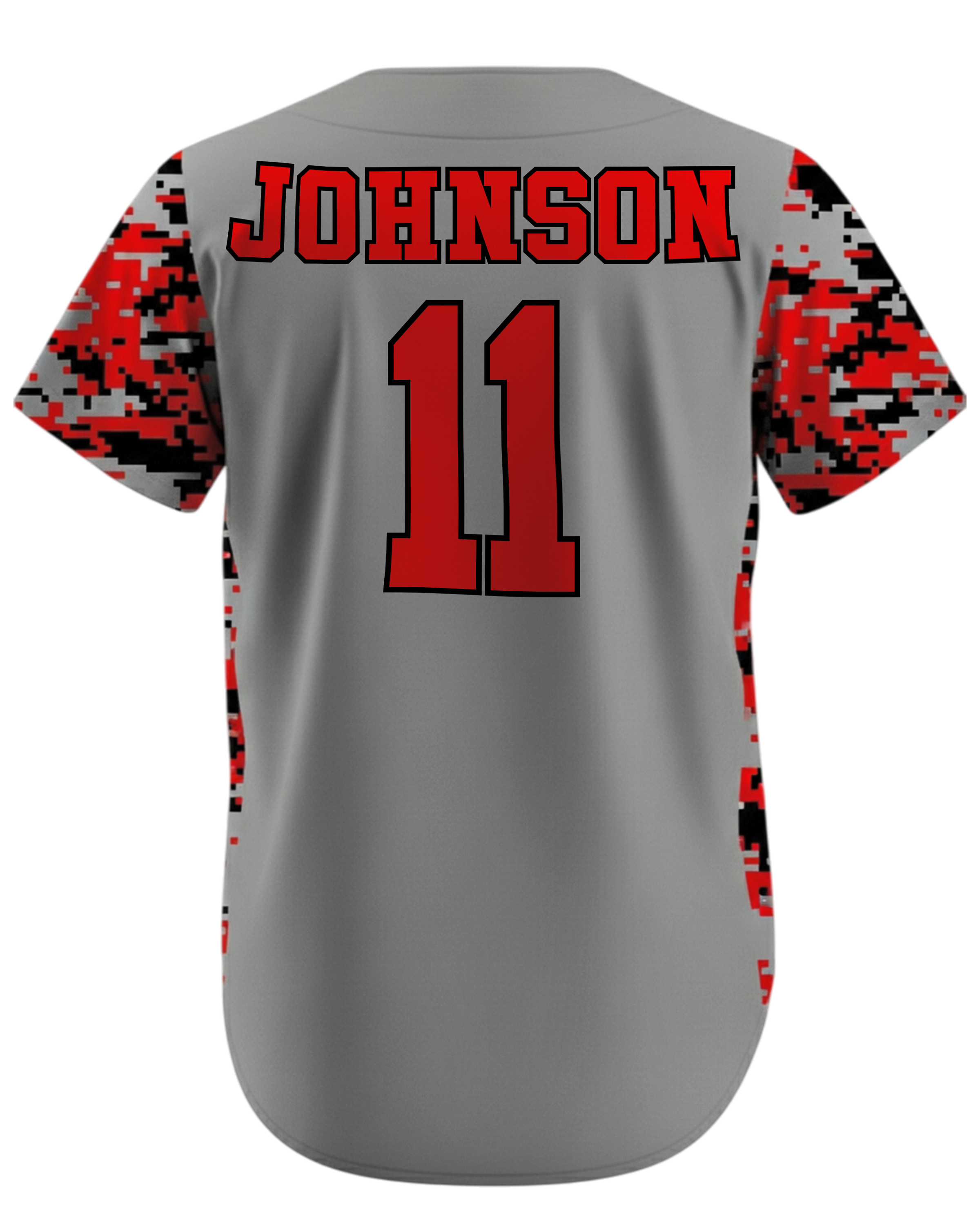 Short Sleeve Full Button Baseball Jersey