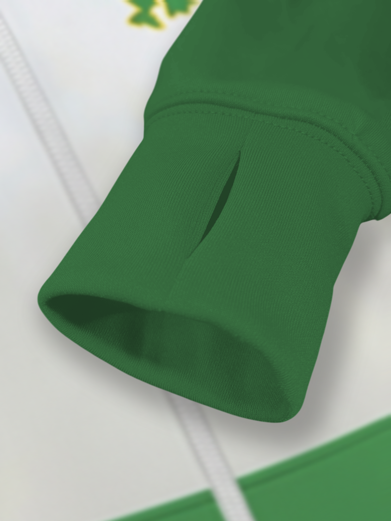 Cotton Full Zip Fleece Hoodie w/ Front Pocket