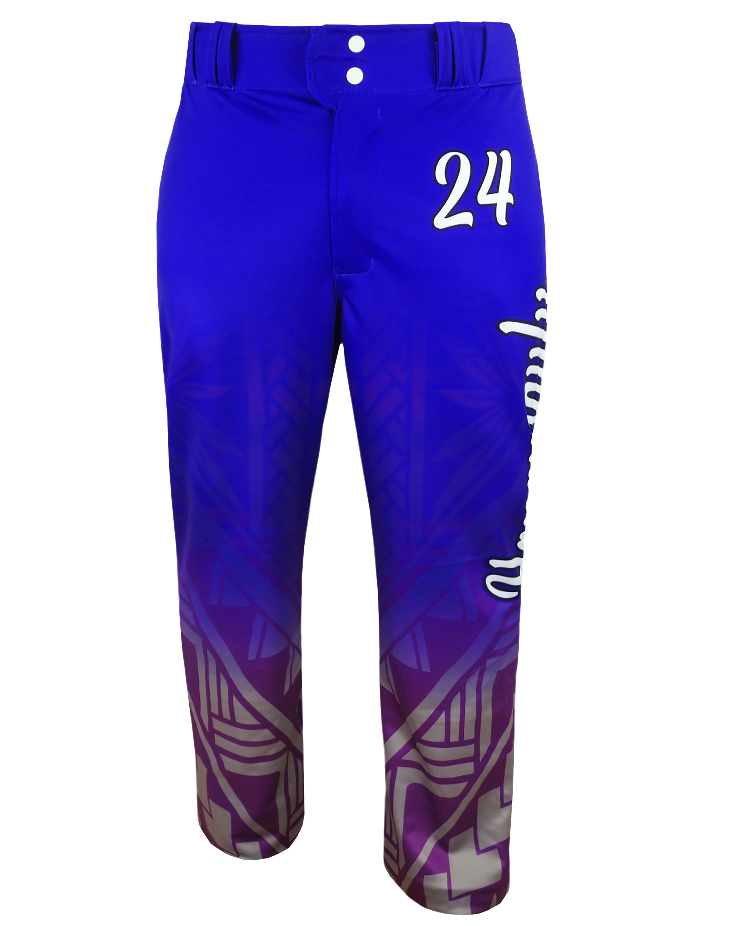 Full Sublimation Tapered Open-Bottom Baseball Pants