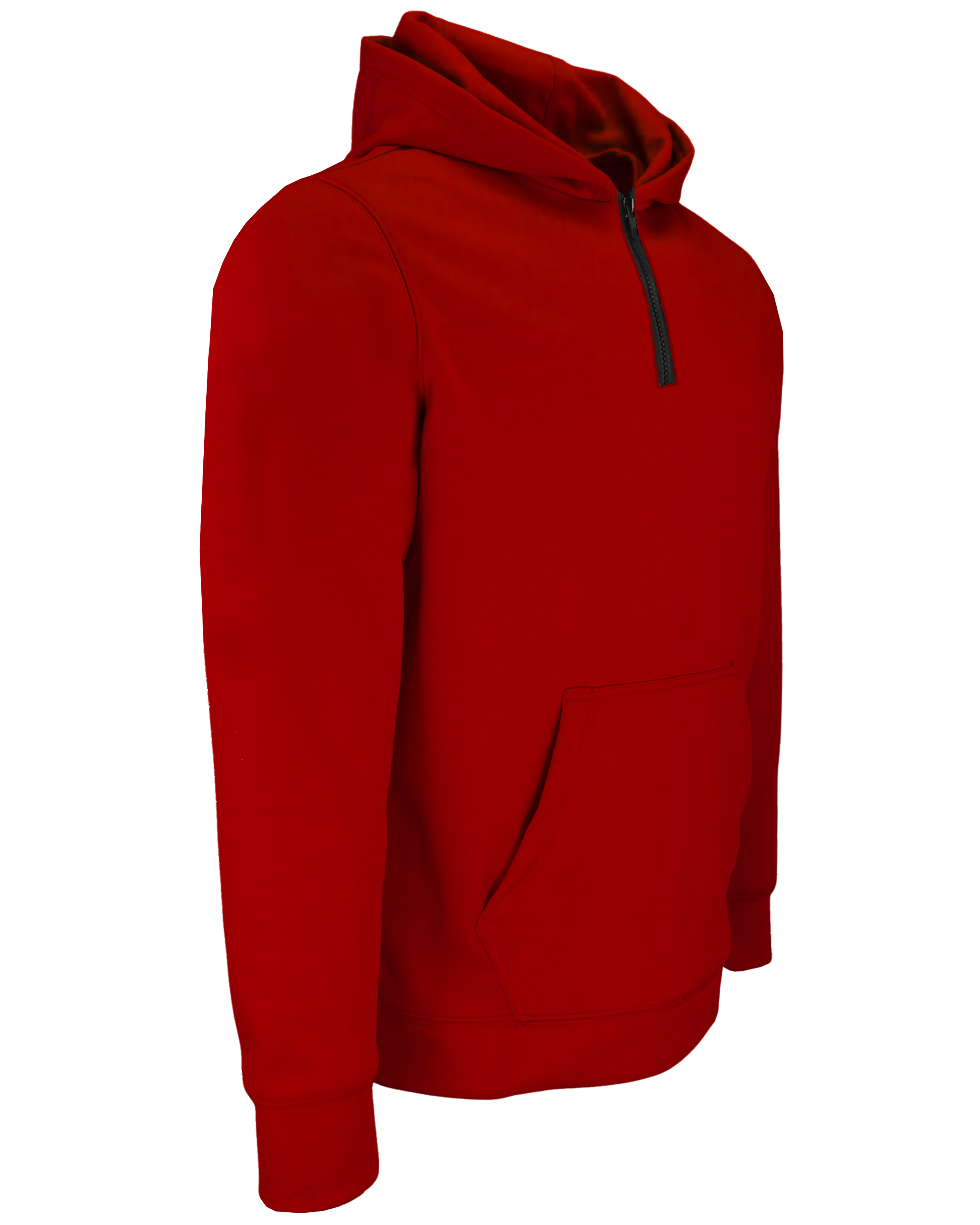 DYED Heavy Performance 1/4 Zip Fleece Hoodie  w/ Front Pocket