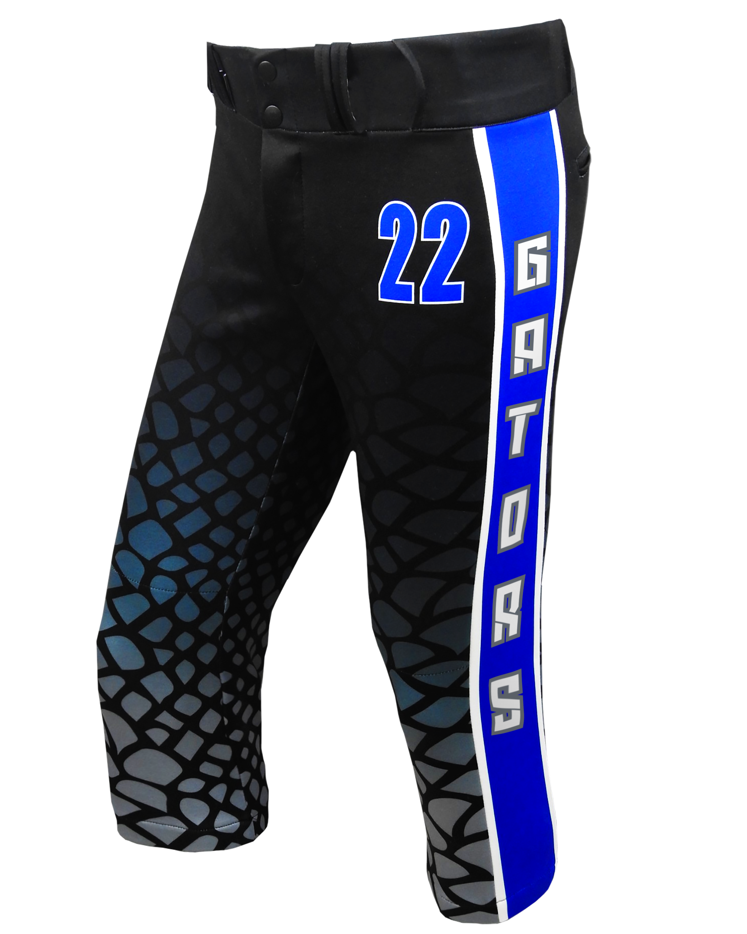 Full Sublimation Tapered Knicker Softball Pants w/ Sublimated Side Panels
