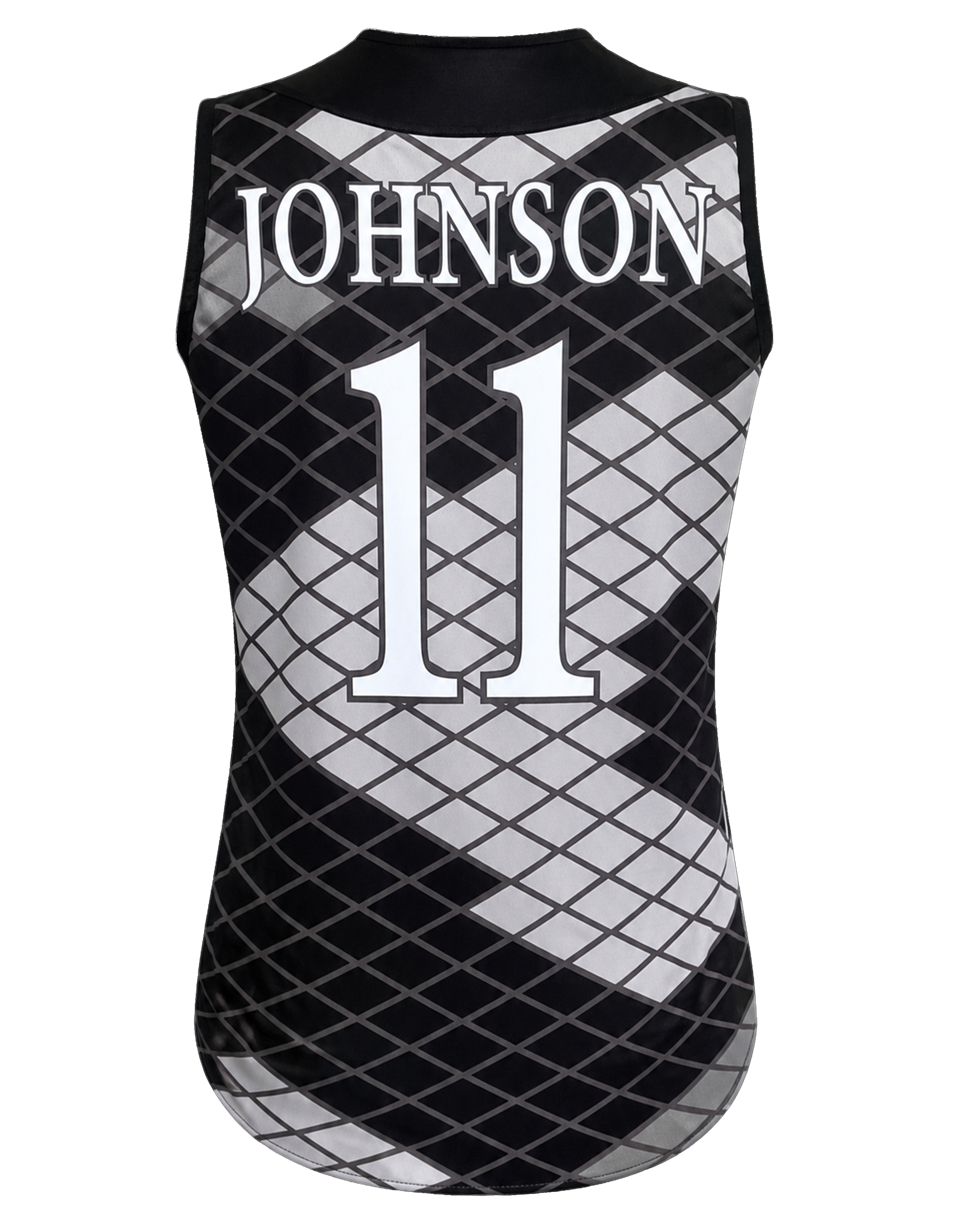 Sleeveless Faux Full Button Softball Jersey